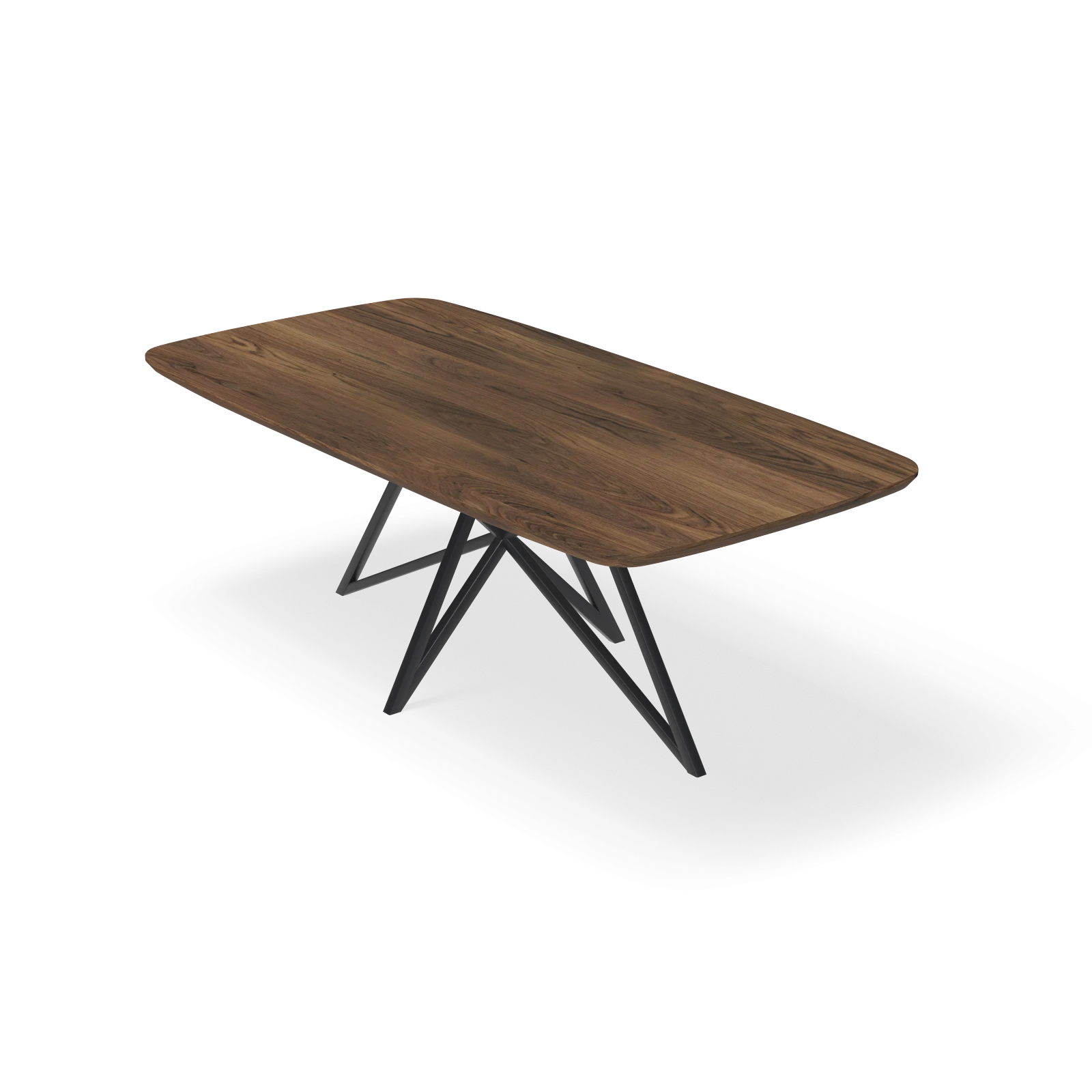 Eettafel Crosse - Deens Ovaal Notenhout (220x110cm)