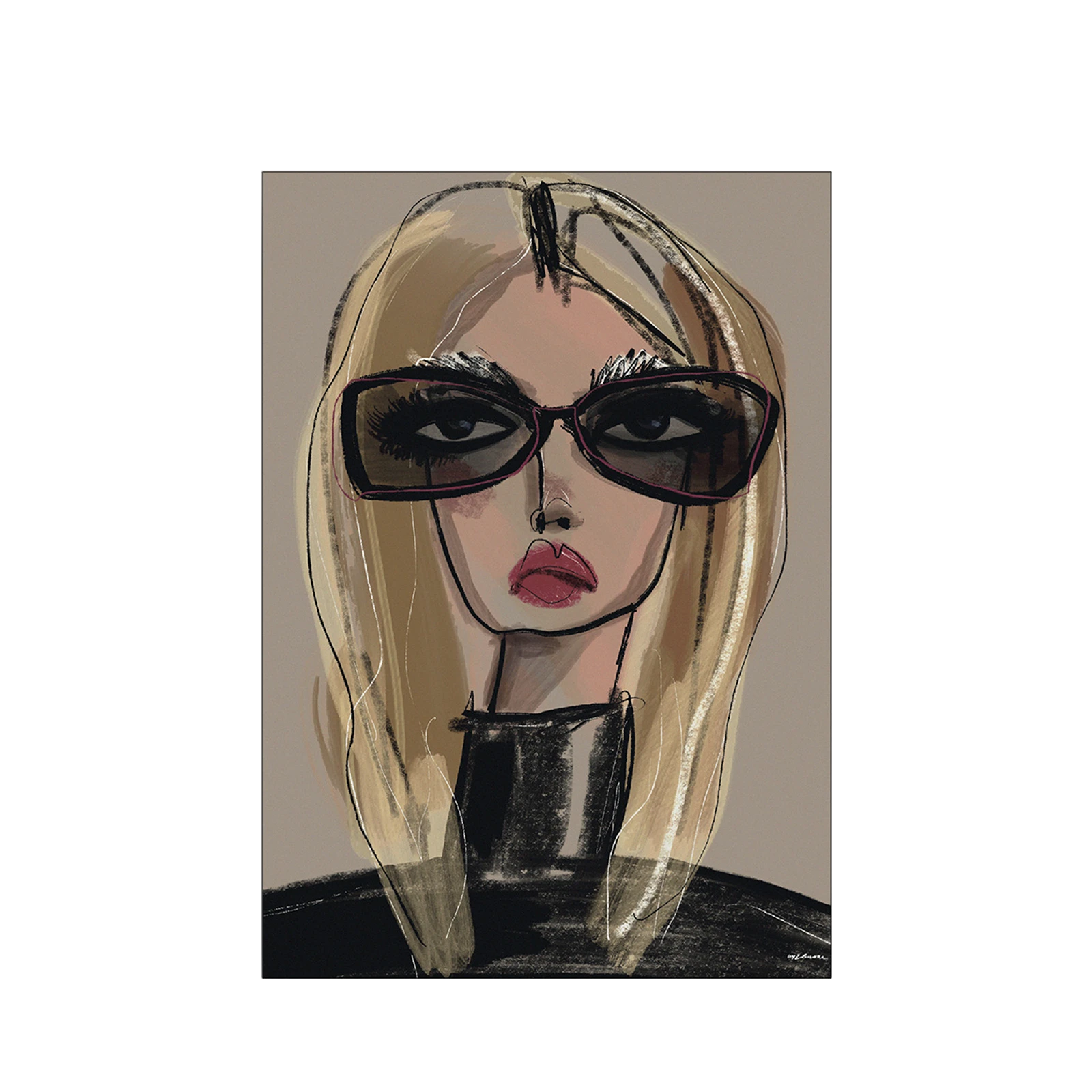 Wanddecoratie 110x80 She Knows (small)