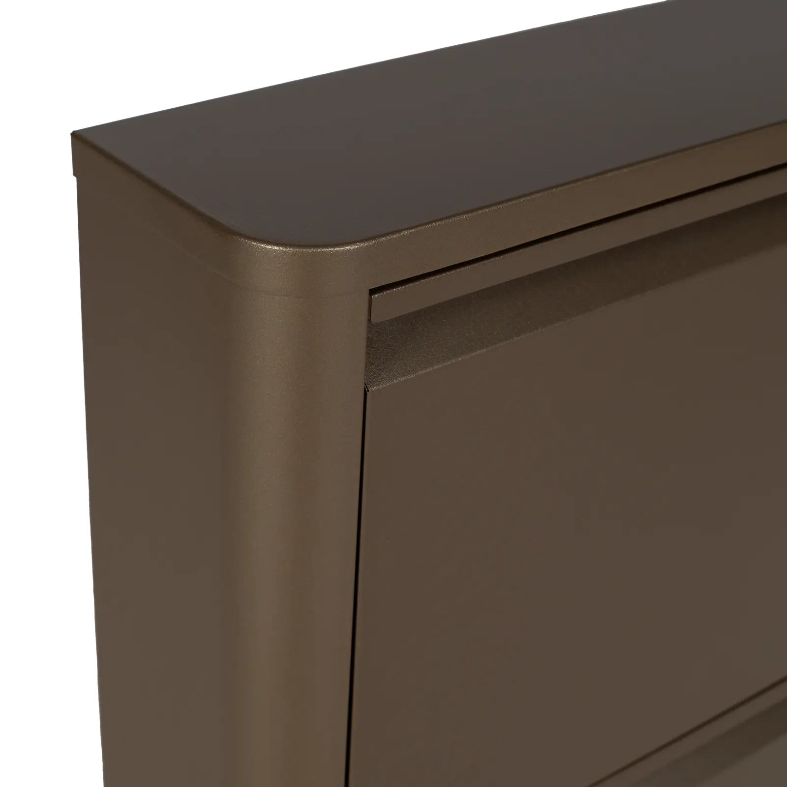 Schoenenkast Shoes - Curved - 2 vakken - metaal Anodic Brown