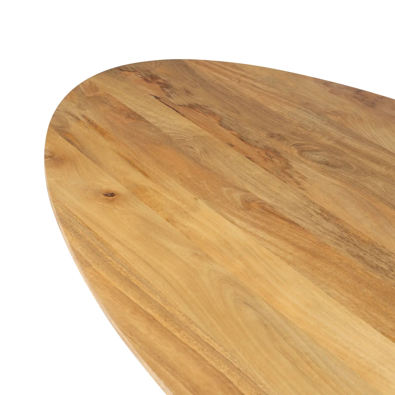 Eettafel Blaine - ovaal 220x110 cm - Mangohout Naturel - sale - OP=OP