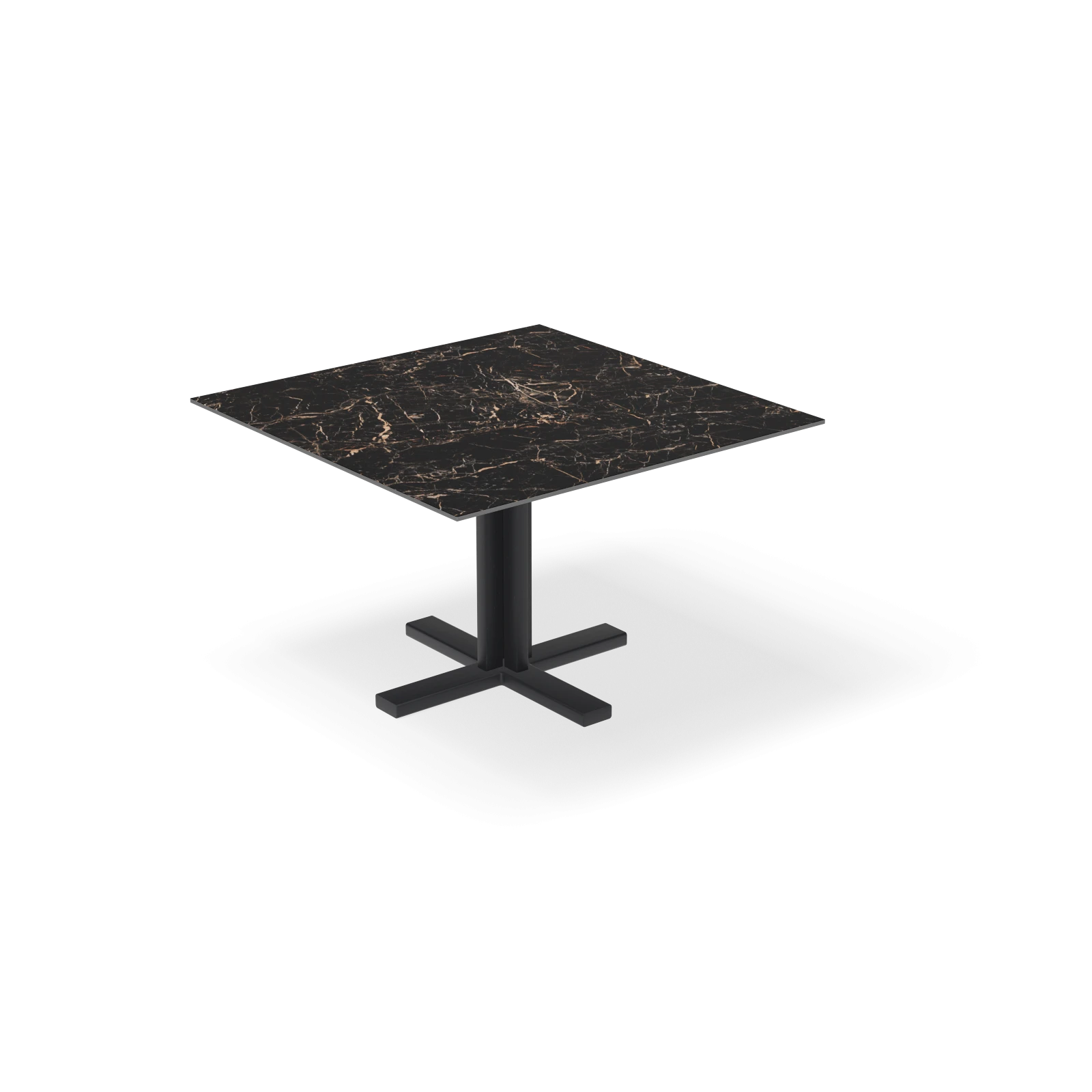 Eettafel Kolos - Vierkant Keramiek Saint Laurent Satin (120x120cm)