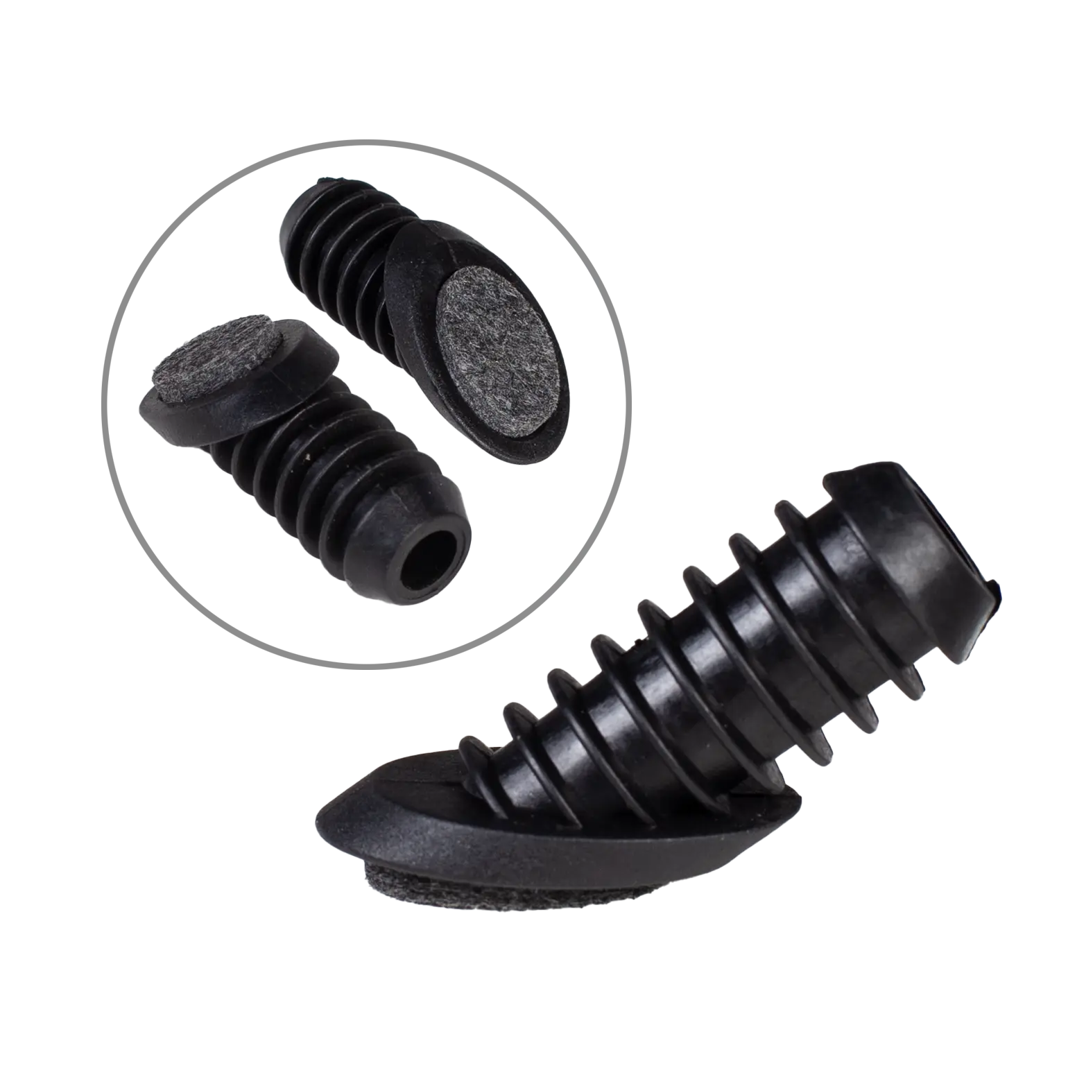 Dop (set van 4) Poot E - Echo - Black