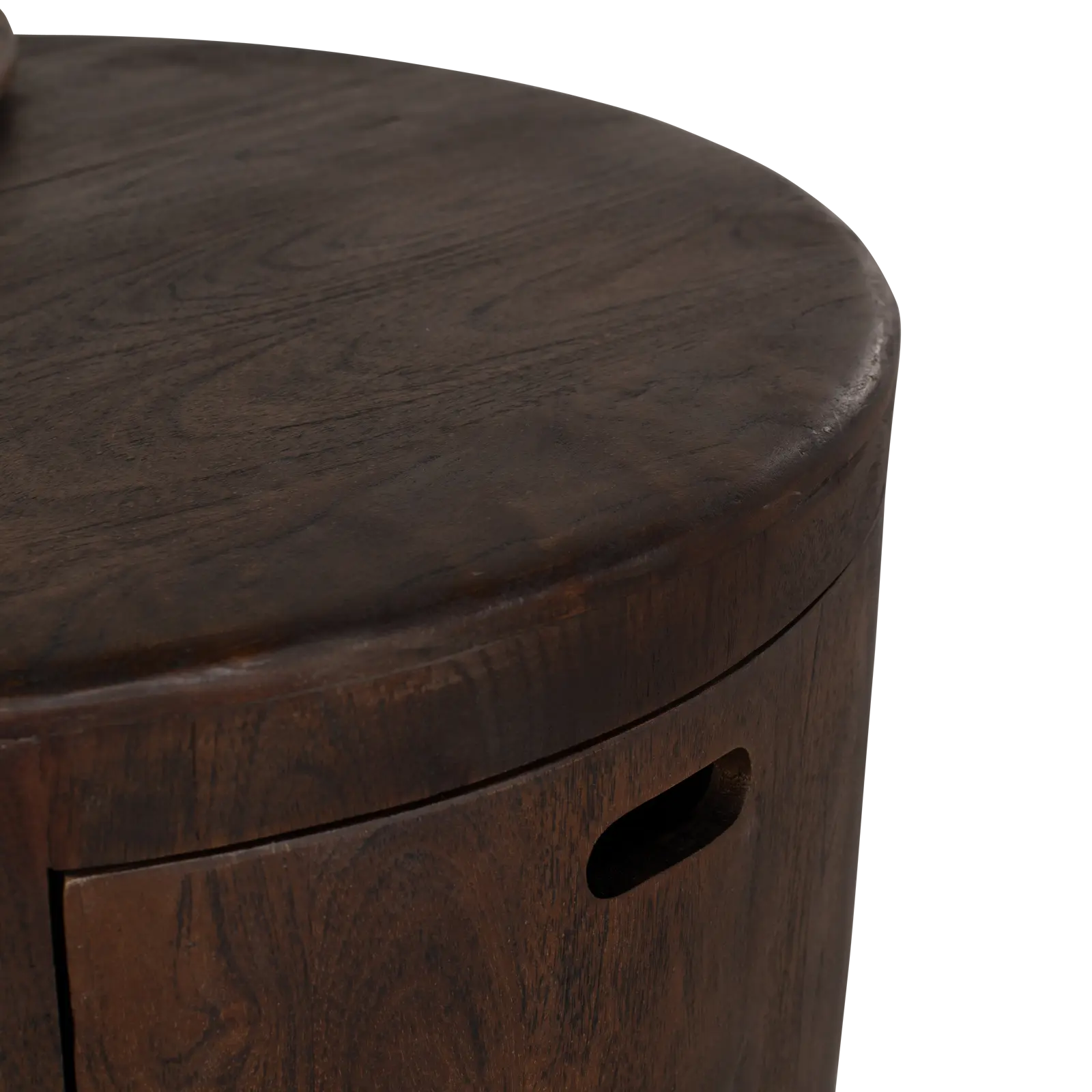 Salontafel set van 2 Buddy  - rond - Mangohout Cacao Bruin