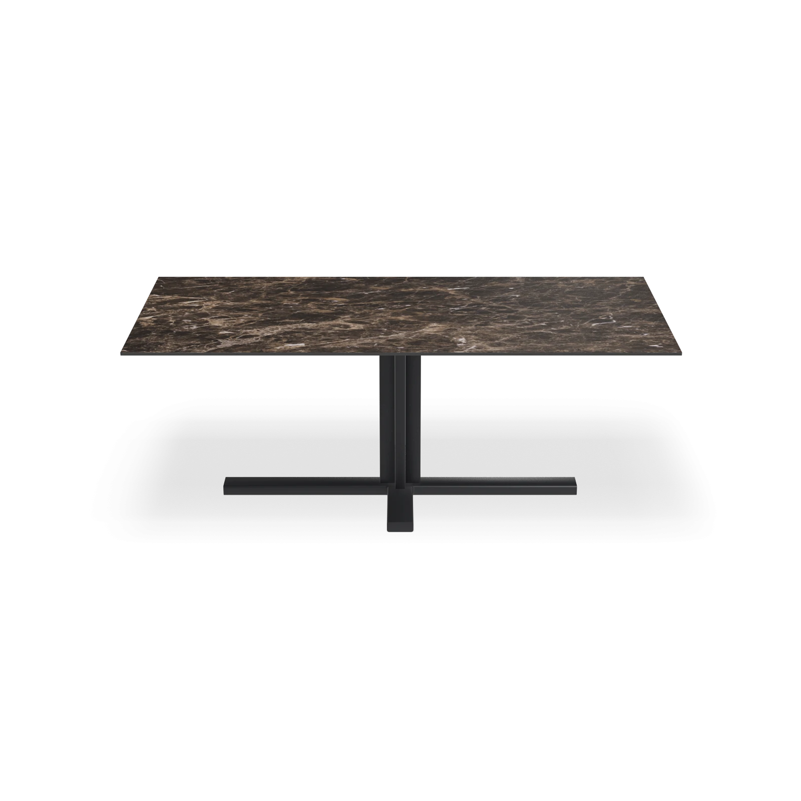 Eettafel Kolos - Rechthoek Keramiek Emprador Dark Satin (200x100cm)