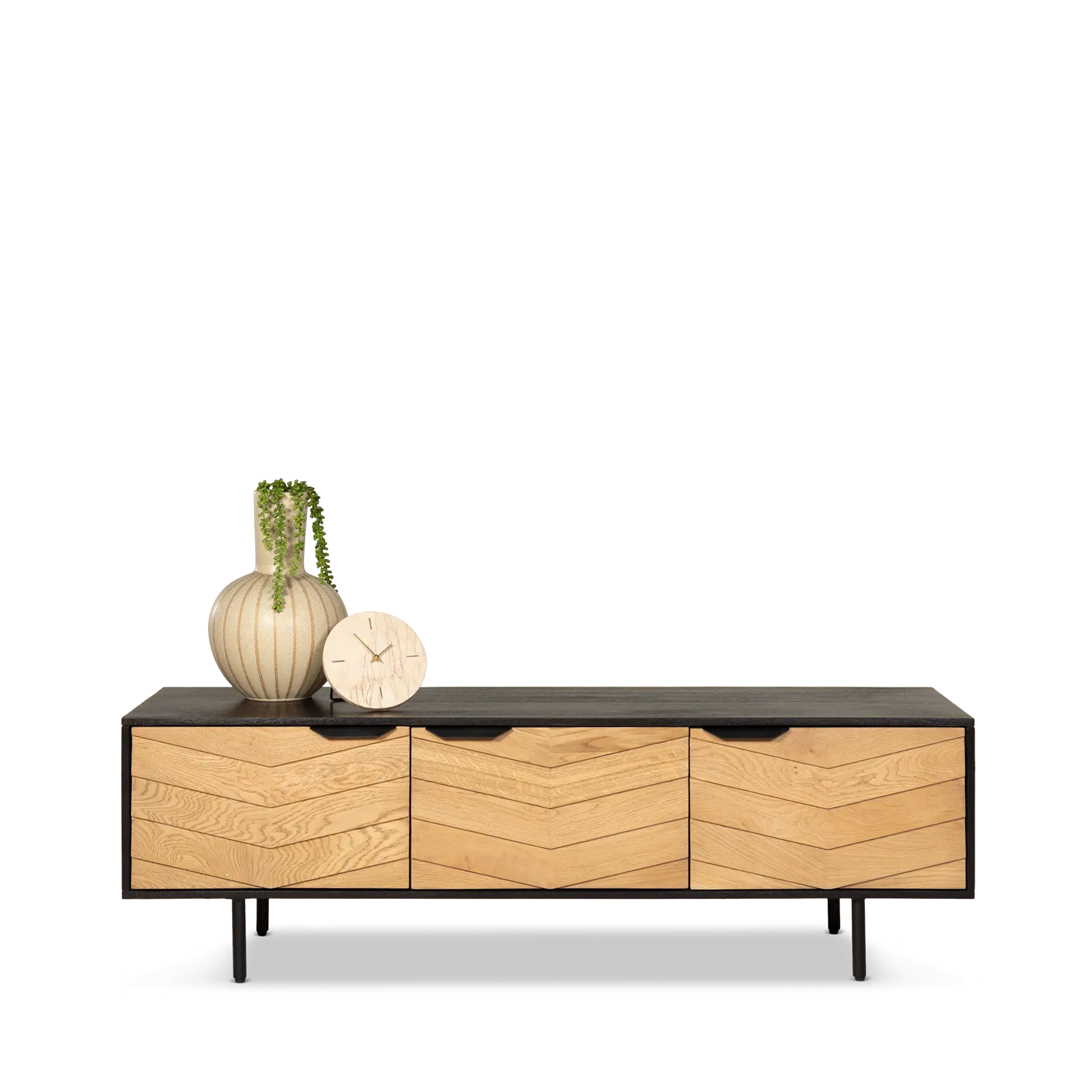 TV meubel Verona - 160 cm - 3 deuren - combinatie Eiken/Mango - sale