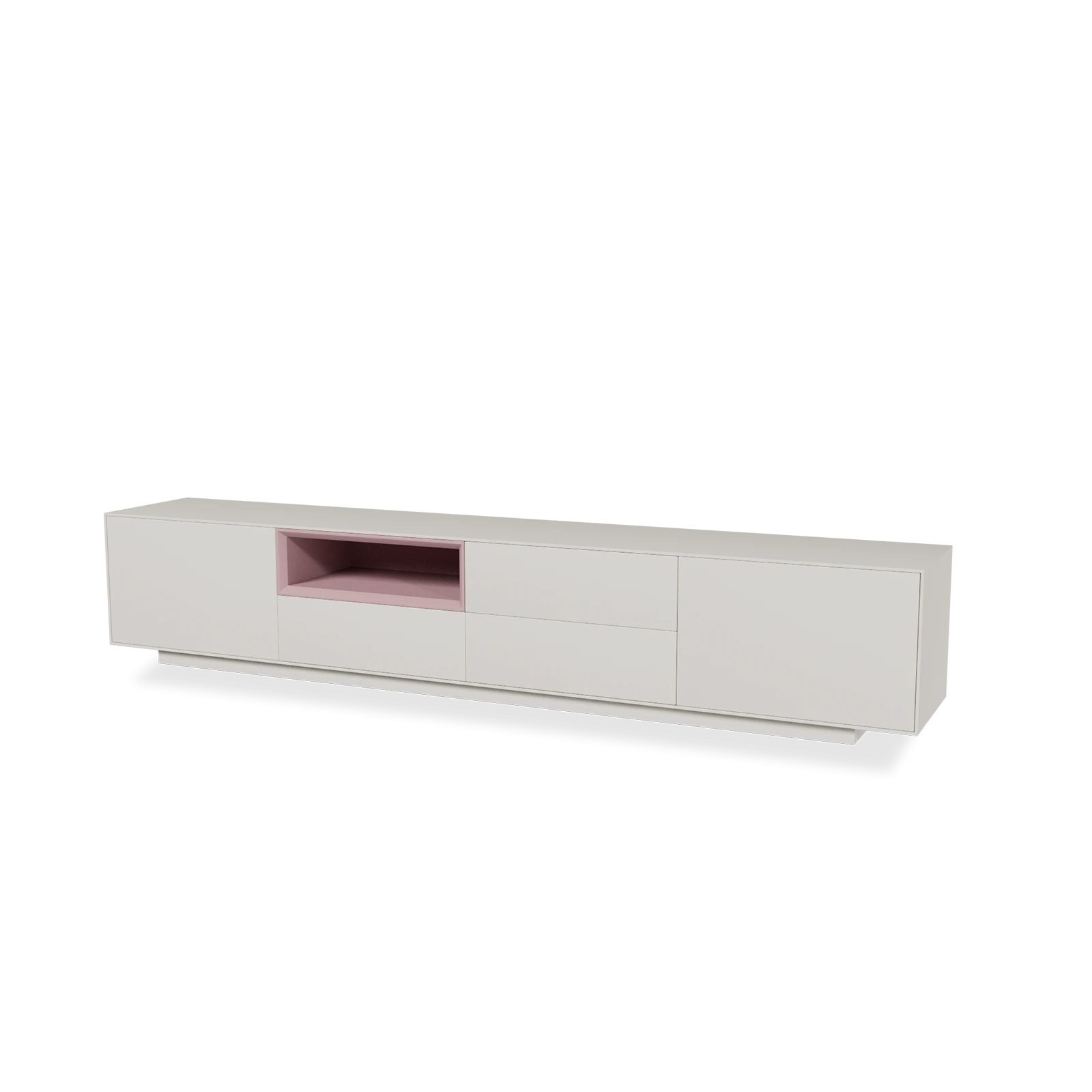 TV Meubel Pepper White 240cm Plint