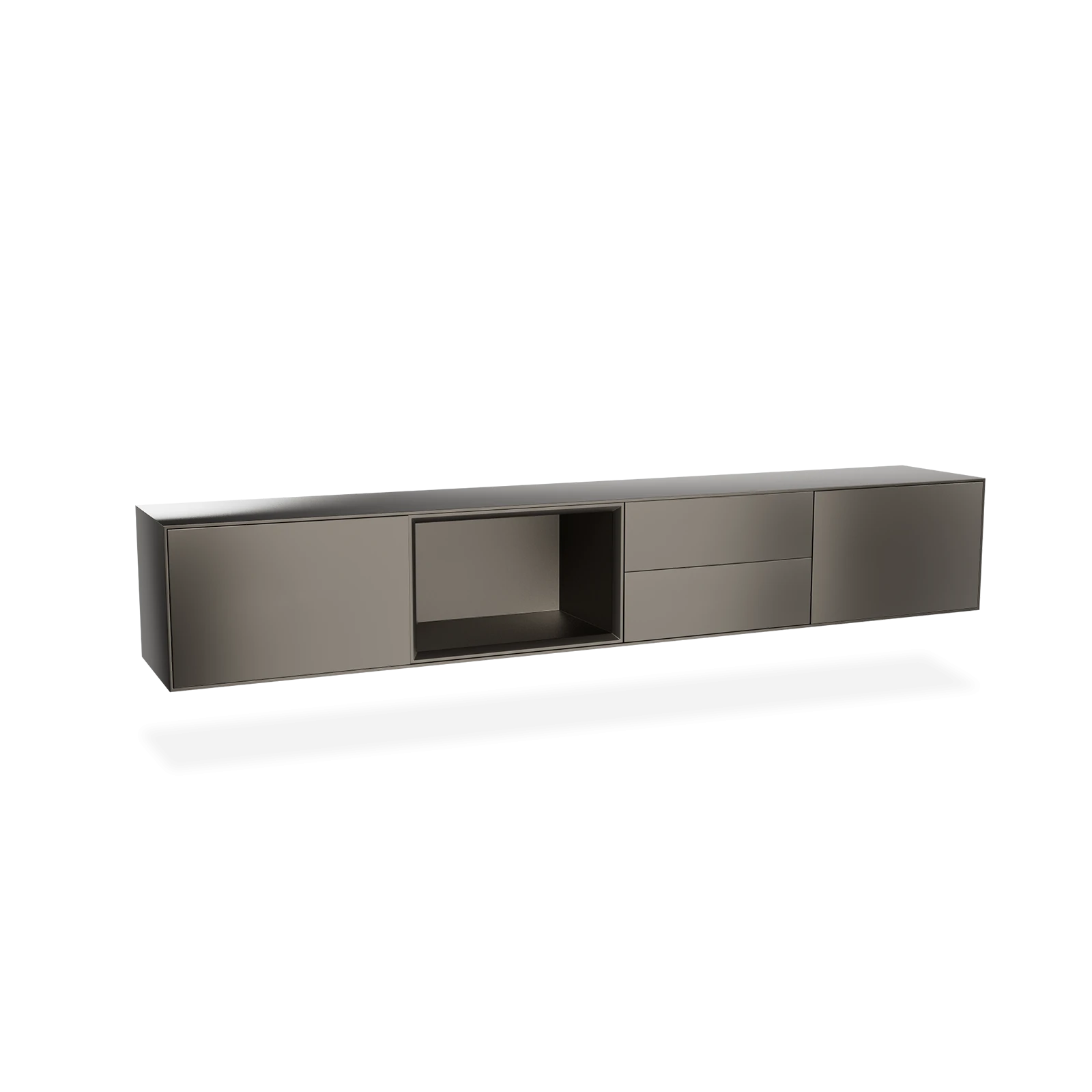 TV Meubel Pearl Mouse Grey 240cm Zwevend