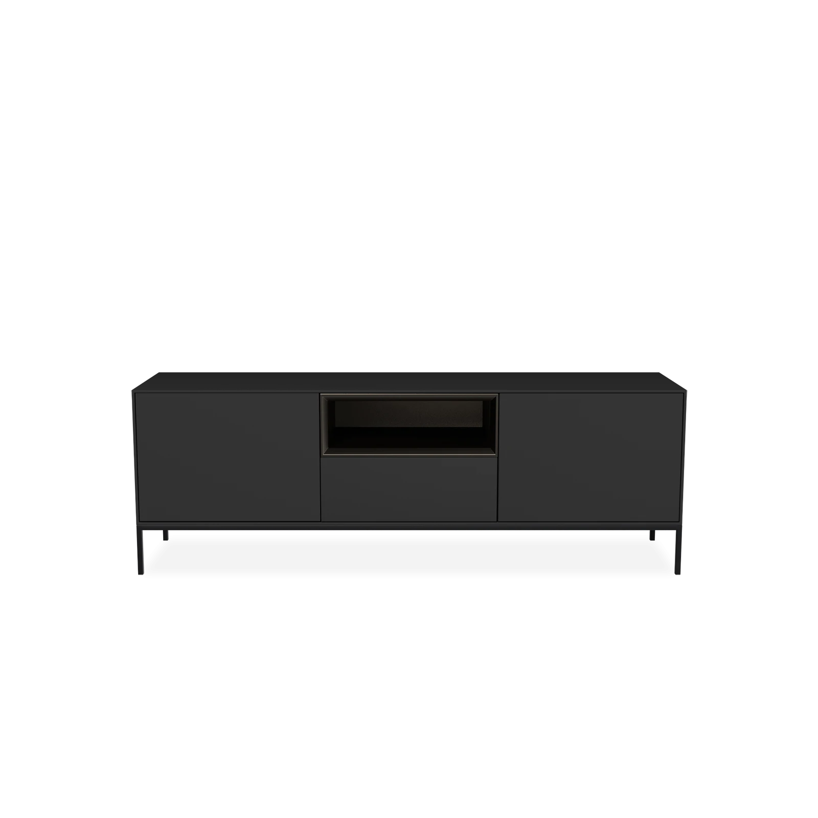 TV Meubel Black 160cm Poot