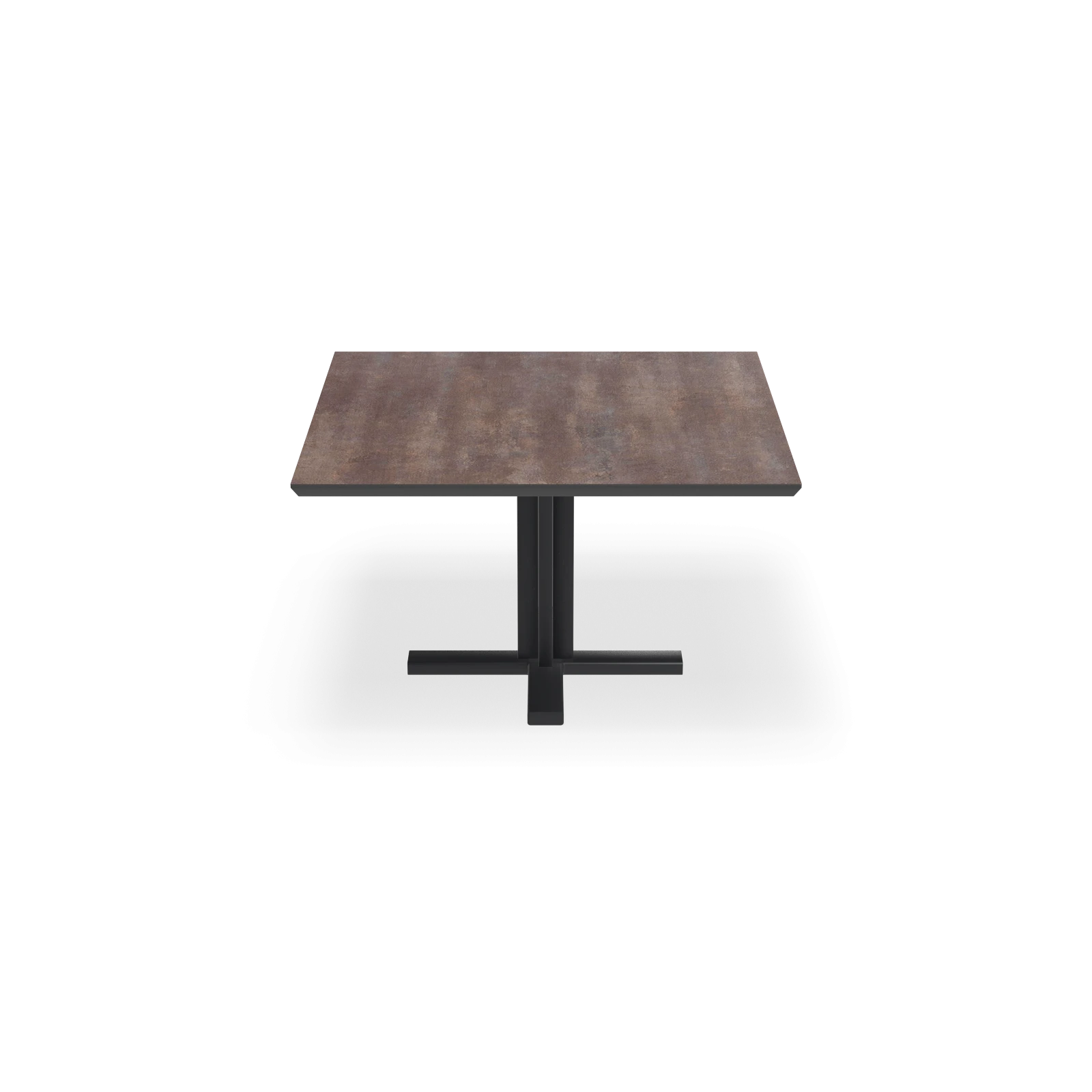 Eettafel Kolos - Vierkant HPL Oxidised (130x130cm)