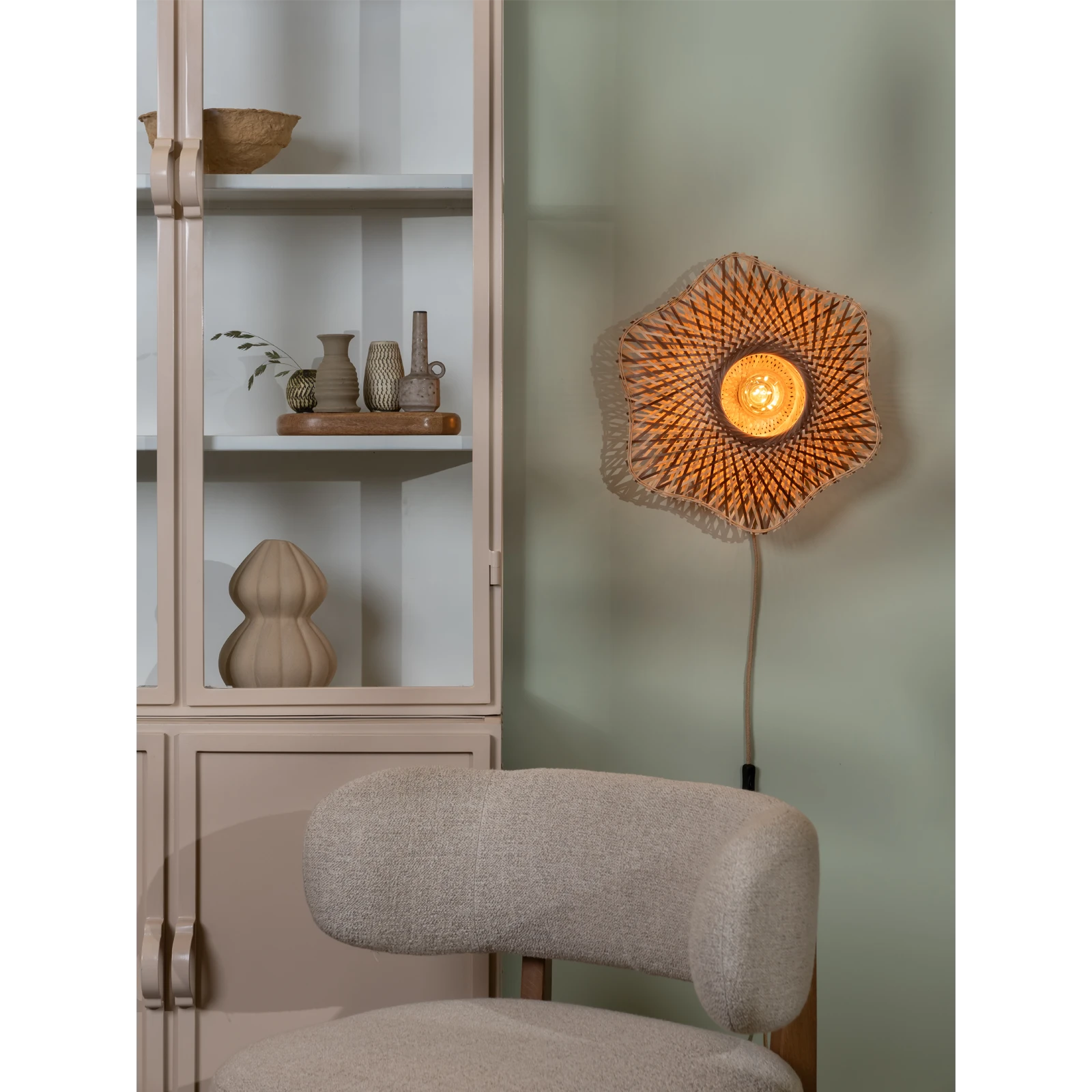 Wandlamp Madura (44cm) Naturel