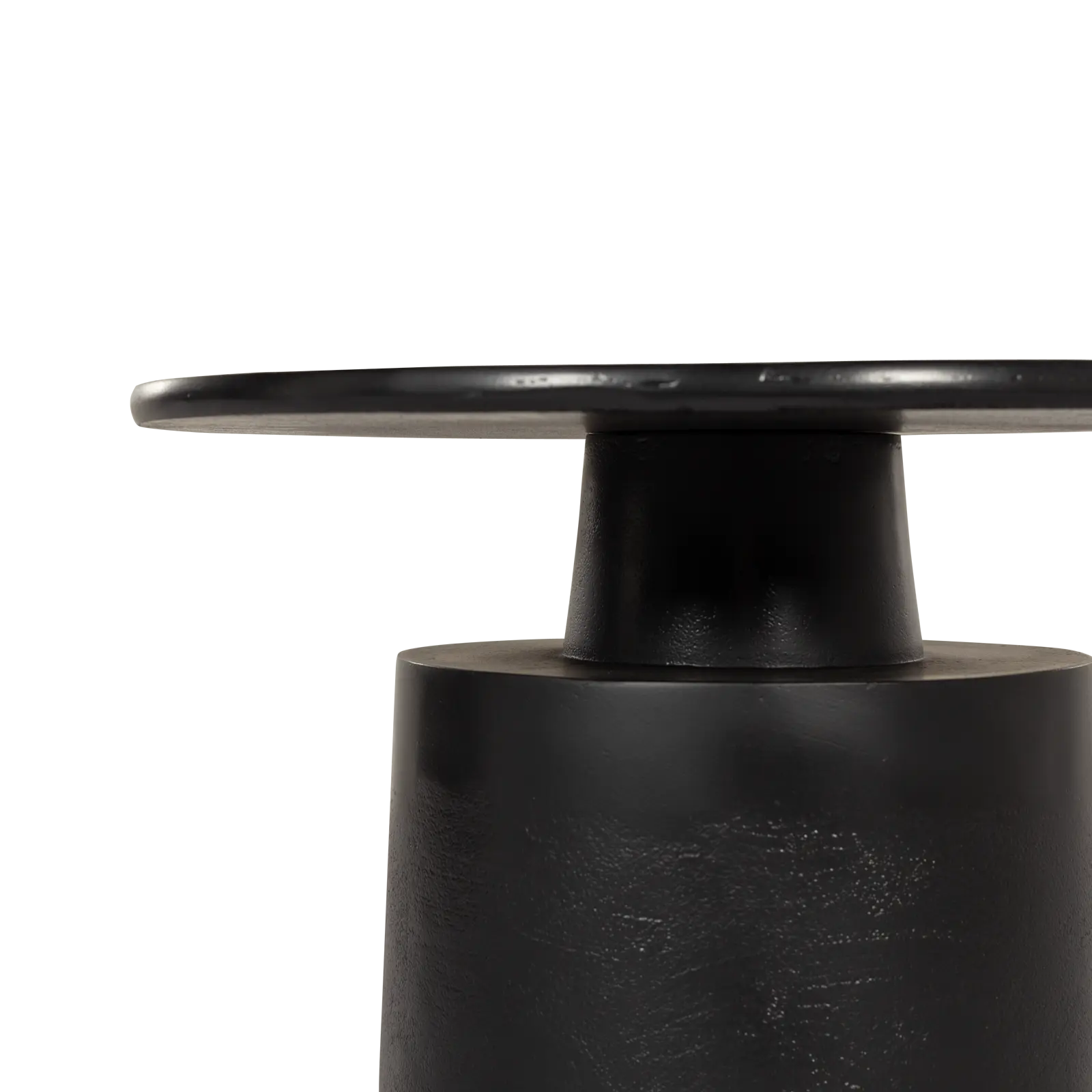 Bijzettafel Nessa - rond Ø50 cm - metaal Zwart - opruiming