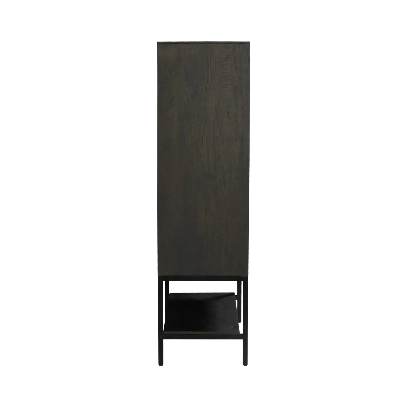 Opbergkast Belleville - 90 cm - 2 deuren - Mangohout Cacao Bruin