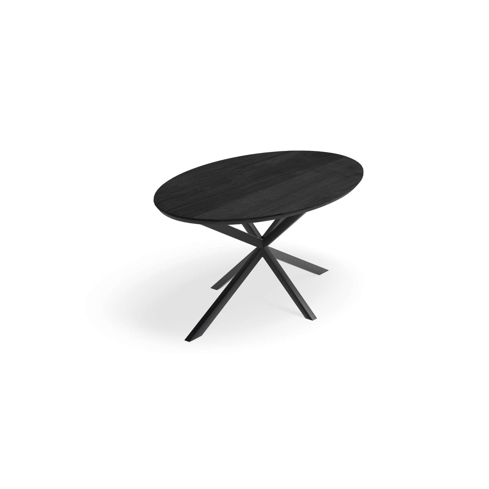 Eettafel North - Ovaal Eiken Black Sky (155x100cm)