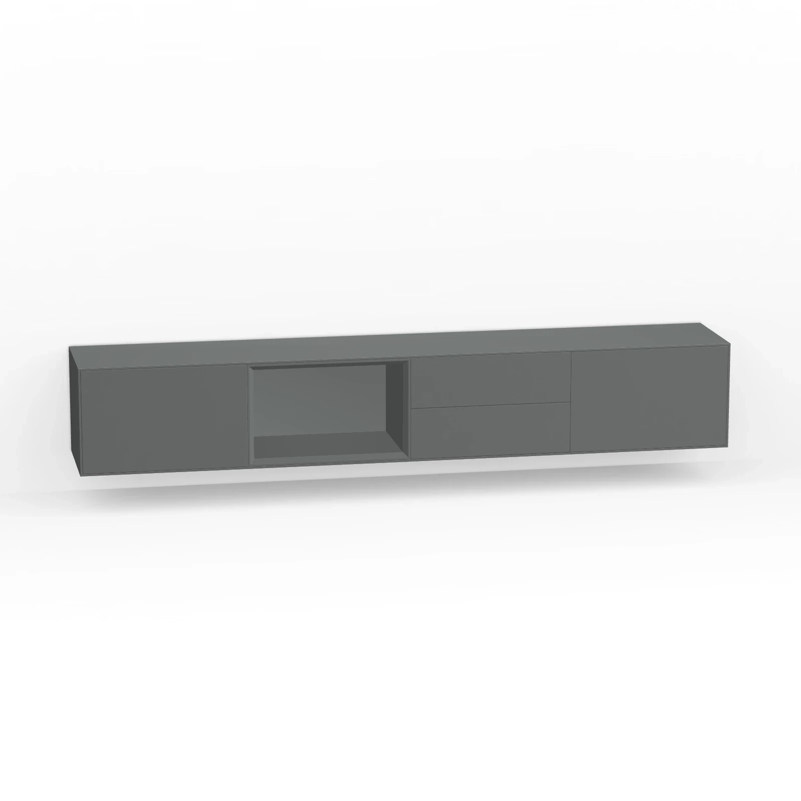 TV Meubel Traffic Grey 240cm Zwevend