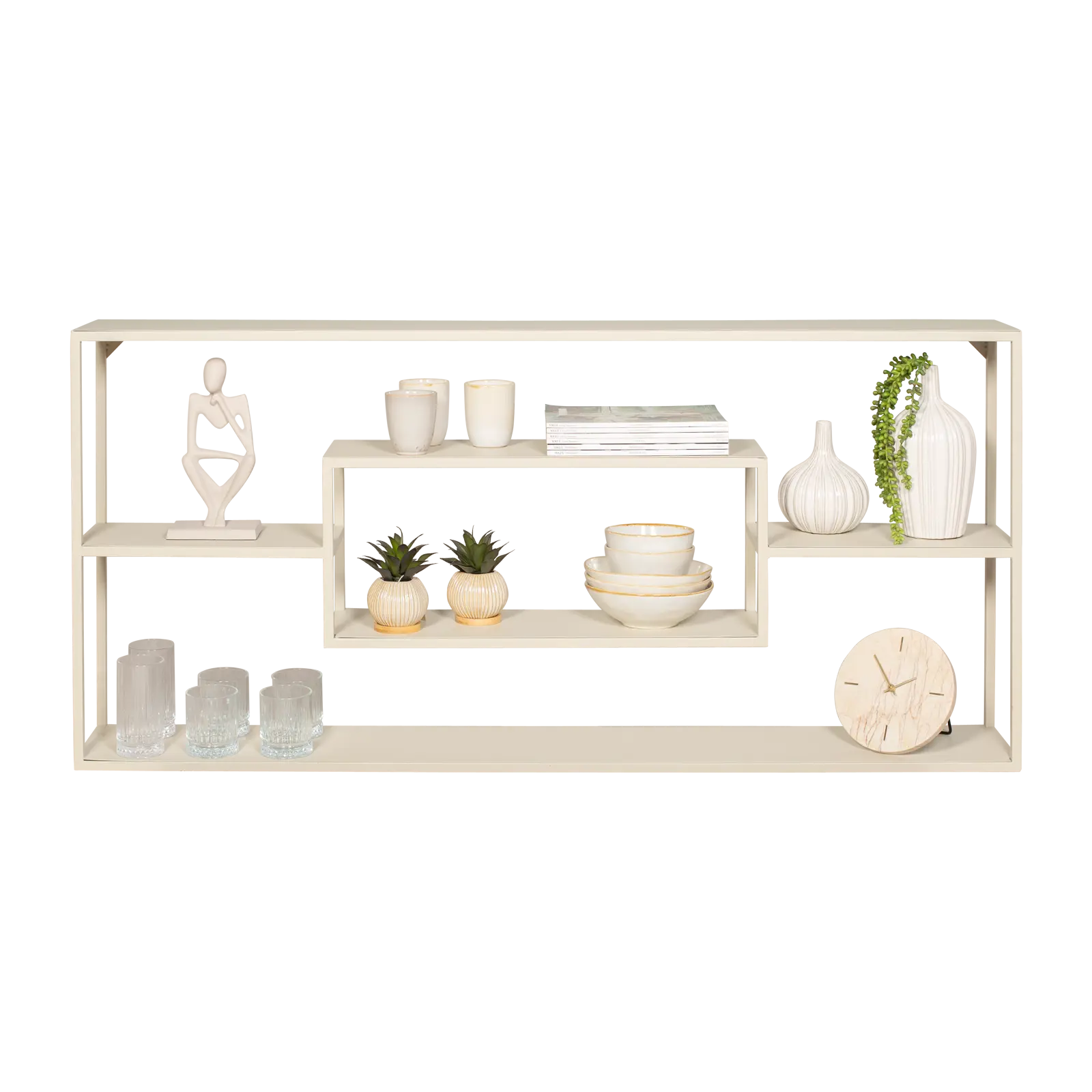 Wandrek Sue - 120x70 cm - metaal Beige