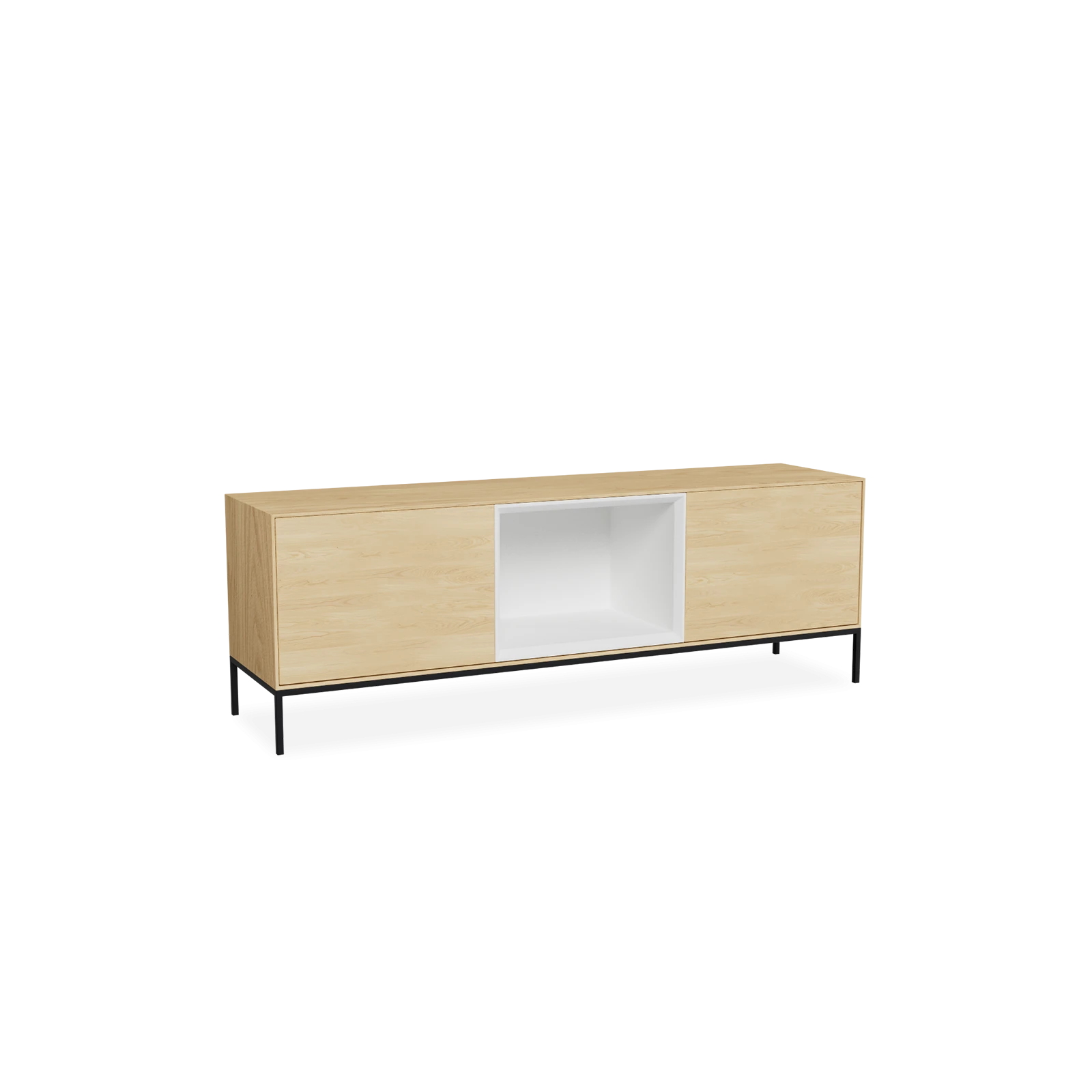 TV Meubel Nature White 160cm Poot