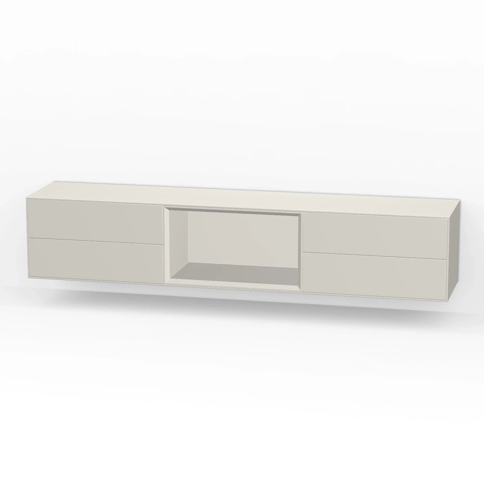 TV Meubel Pepper White 200cm Zwevend
