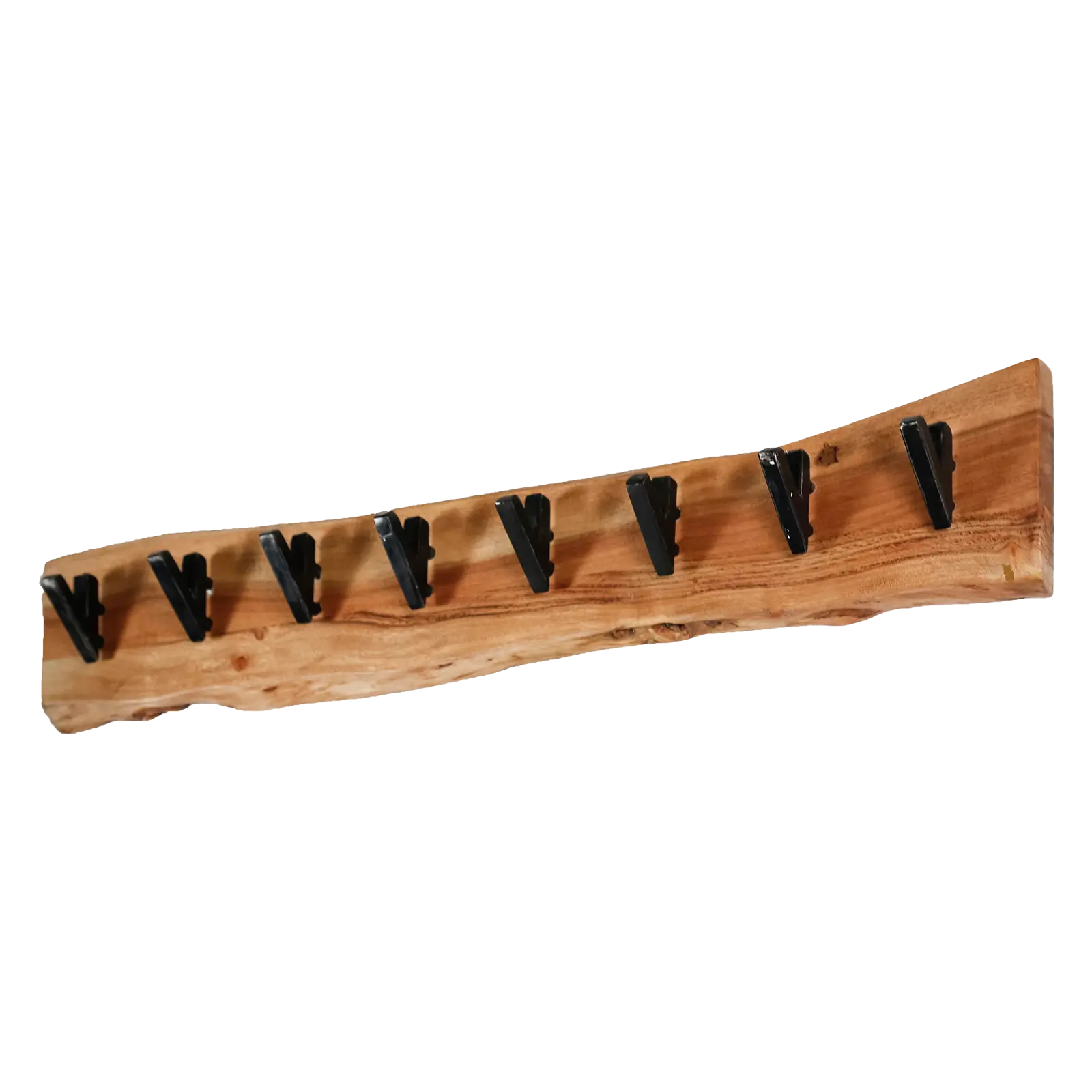 Kapstok Edge - 90 cm  - 8 haken - Acaciahout