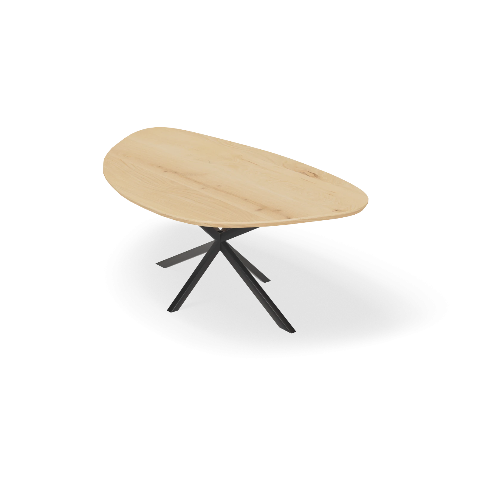 Eettafel North - Kiezel Eiken Nature White (220x125cm)