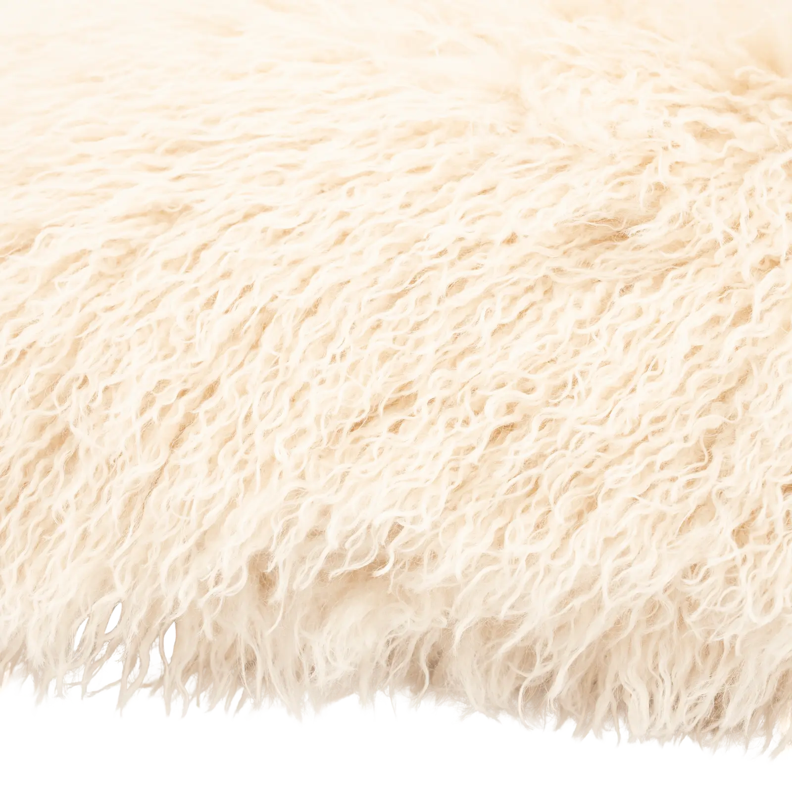 Sierkussen Doodly - 40x60 cm - Fluffy - Beige