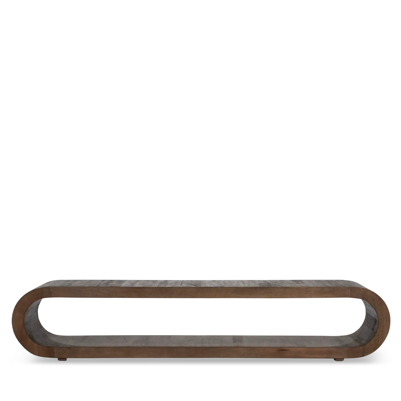 TV meubel Elora - 200 cm - organische vorm - Mangohout Bruin