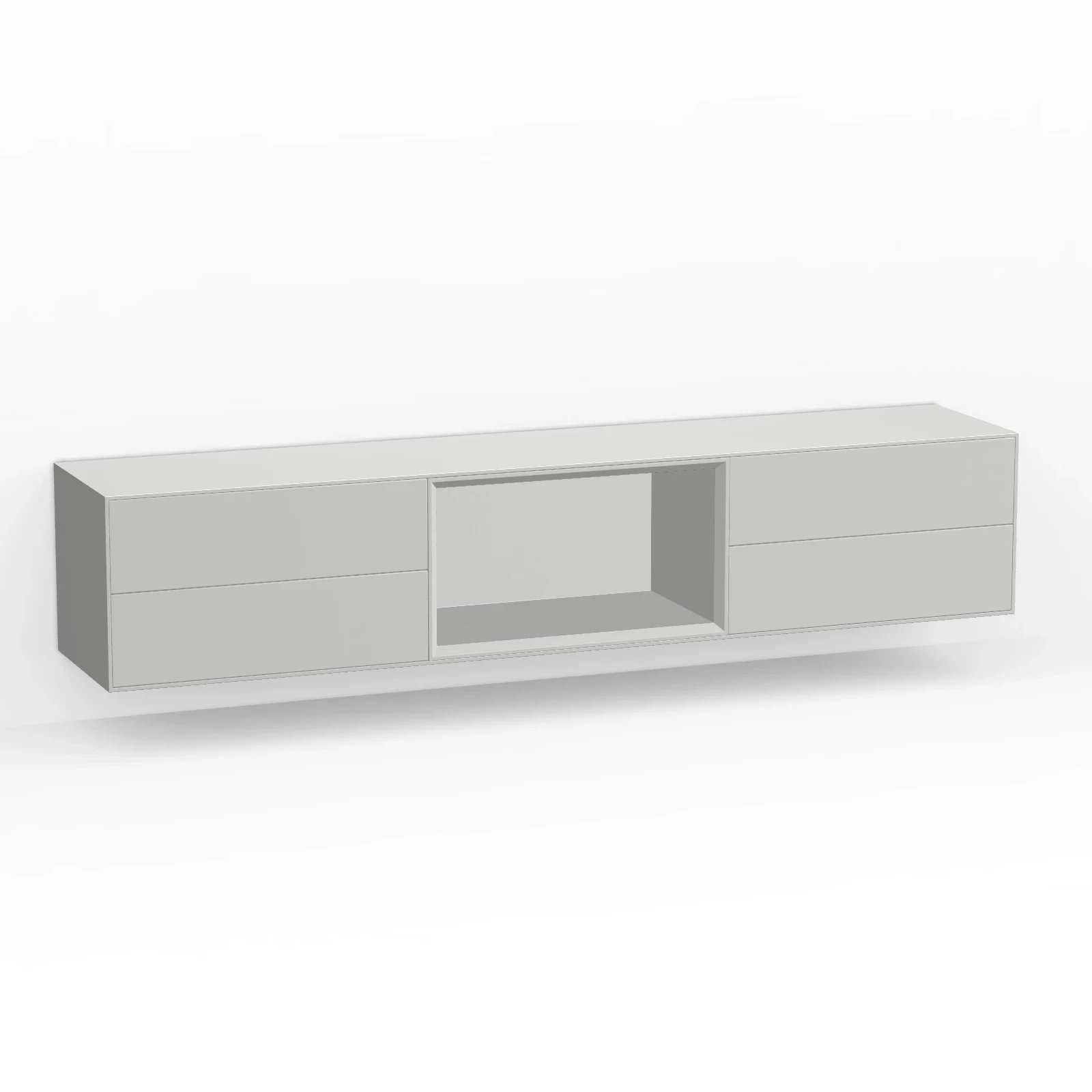 TV Meubel Tele Grey 200cm Zwevend