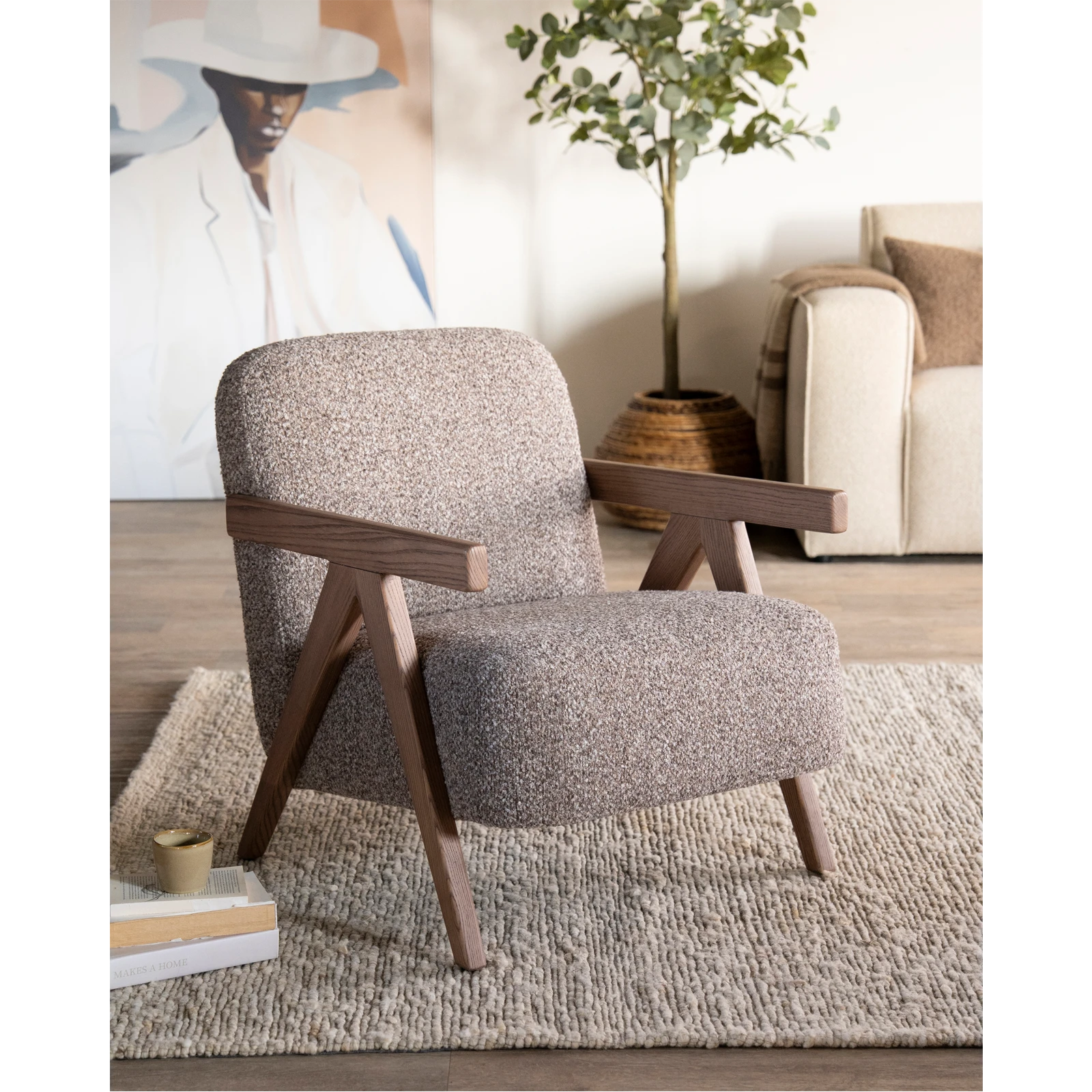 Fauteuil Francis - Flou Taupe