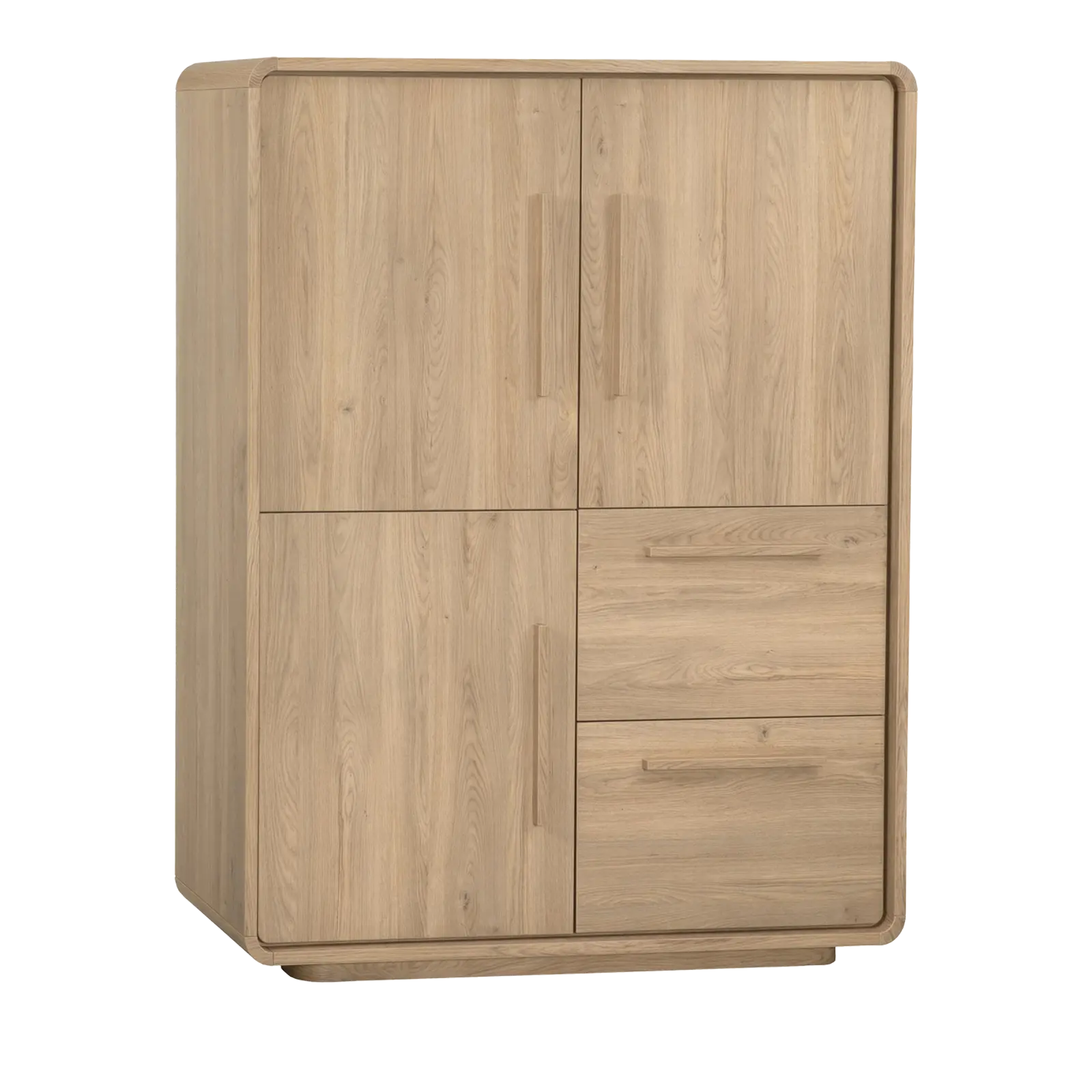 Wandkast Serenata - 120 cm - Lamulux Old Oak - 3 deuren, 2 laden