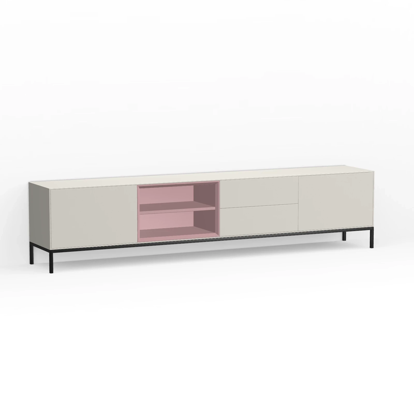 TV Meubel Pepper White 240cm Poot