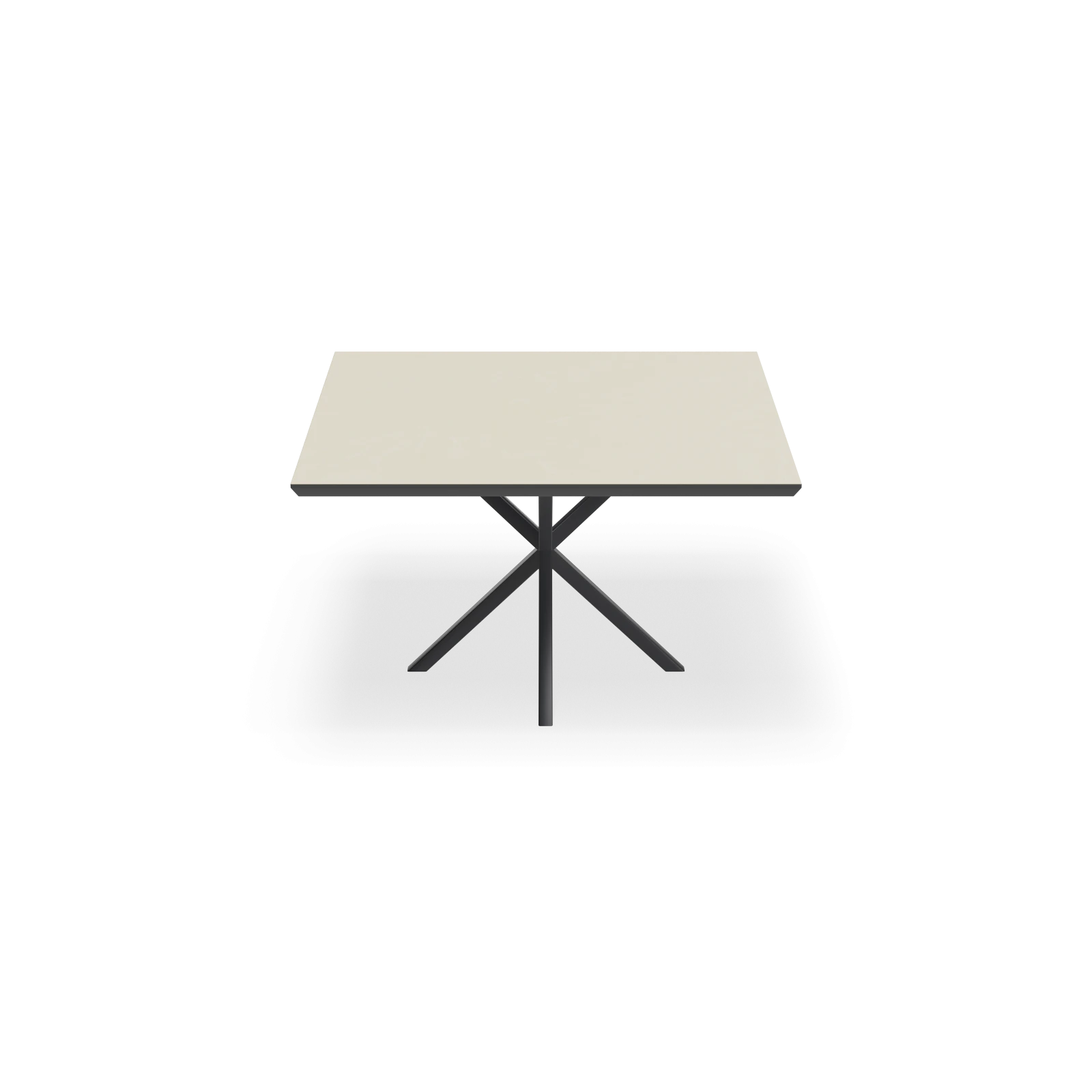 Eettafel North - Vierkant HPL Stone Beige (130x130cm)