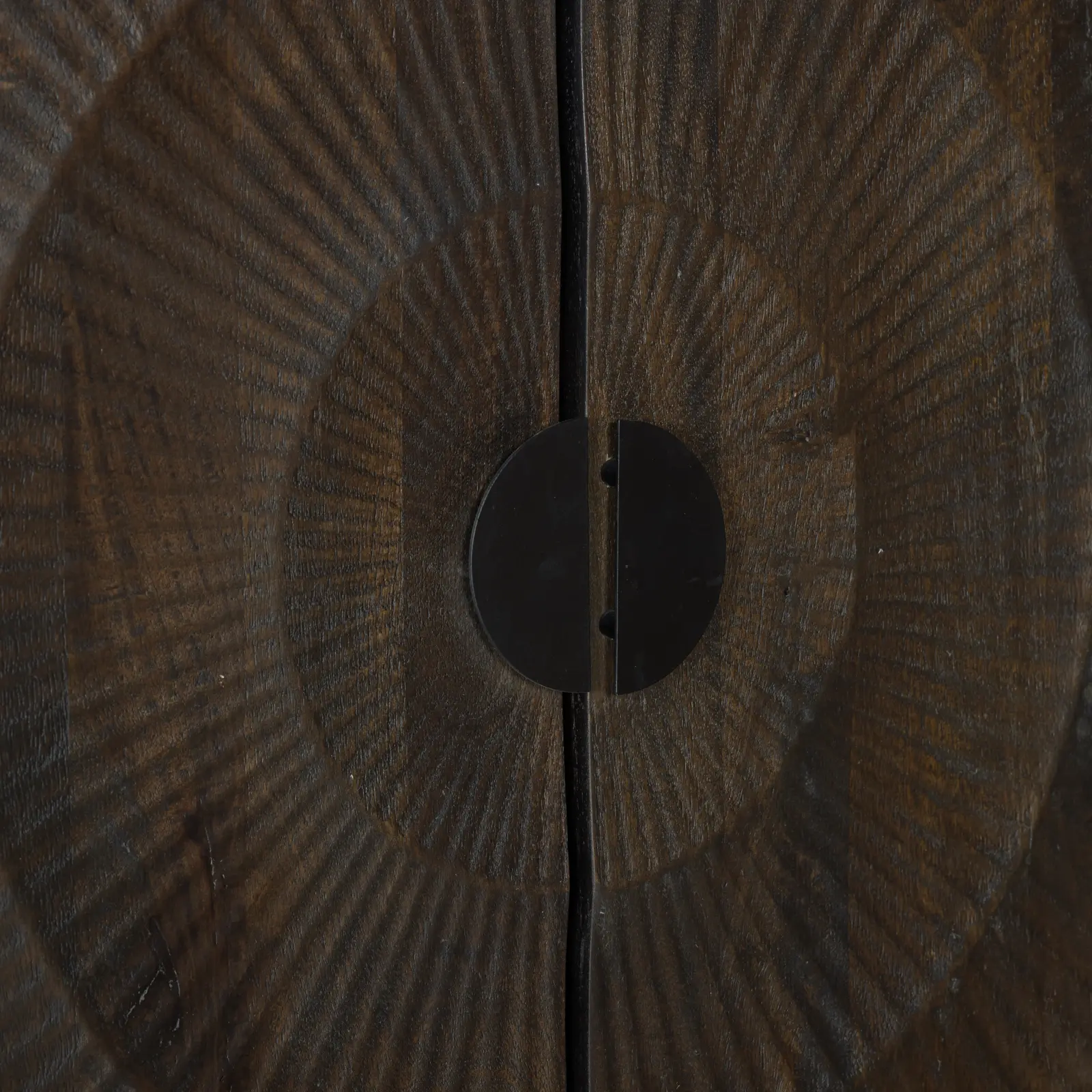 Opbergkast Curling - 100 cm - Mangohout Cacao Bruin - 2 deuren