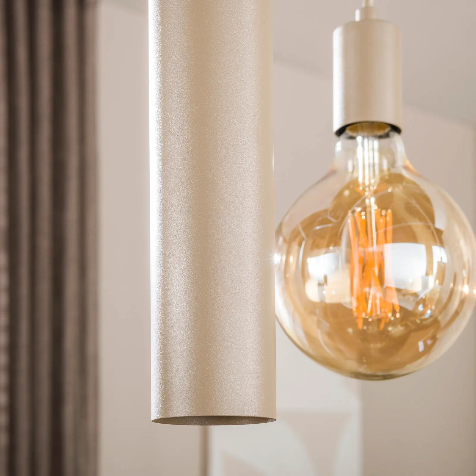Hanglamp Senso 4+3-lichts - Beige