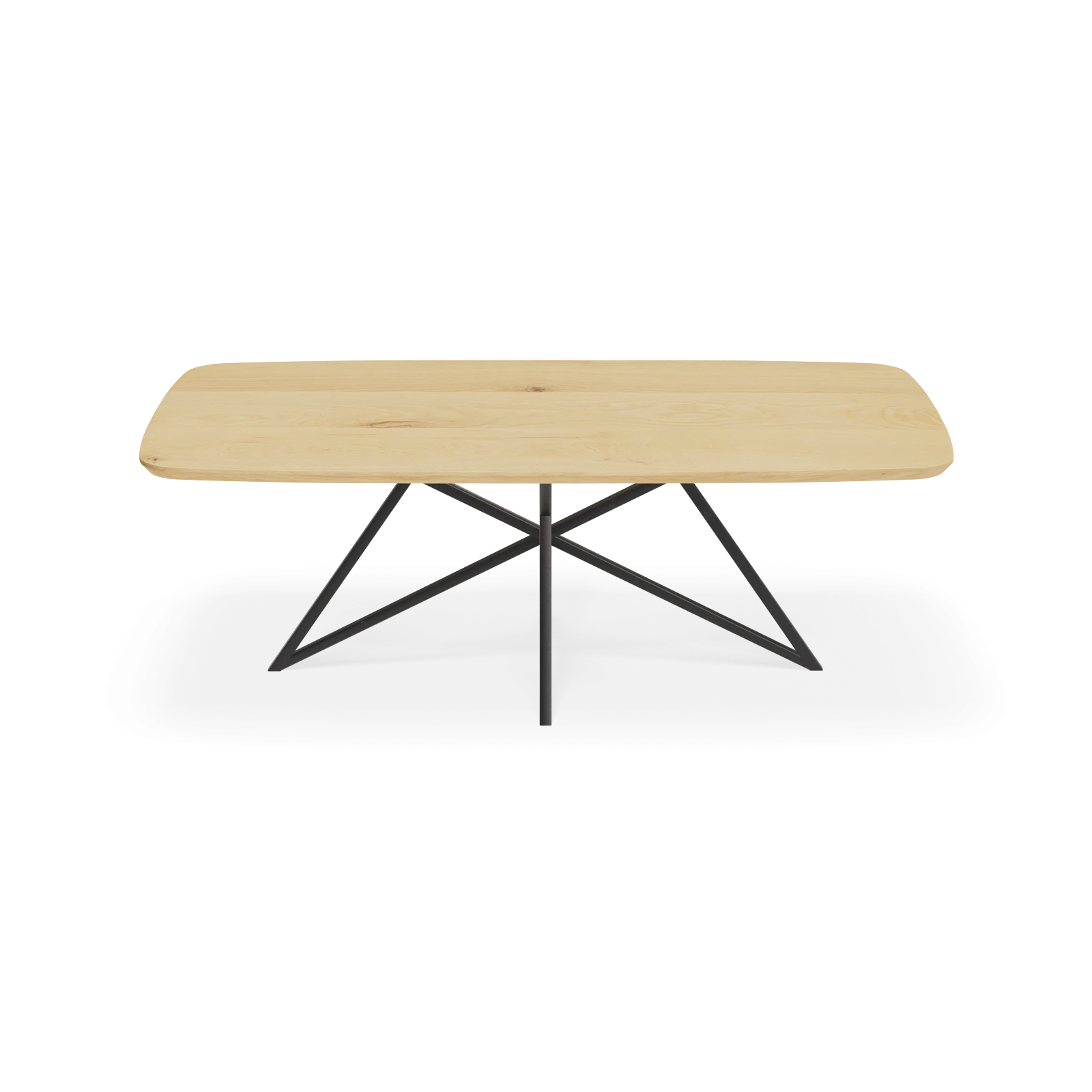 Eettafel Crosse - Deens Ovaal Eiken Nature white (220x110cm)