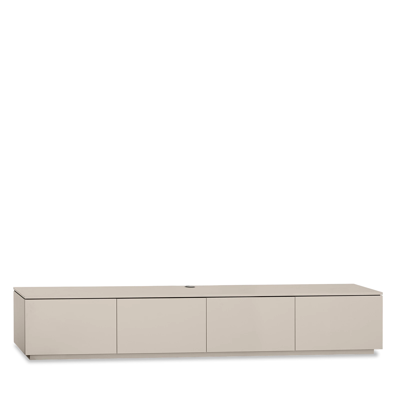 TV dressoir (Hoog - met plint - 4 klepdeuren) Lazzia - Ivory
