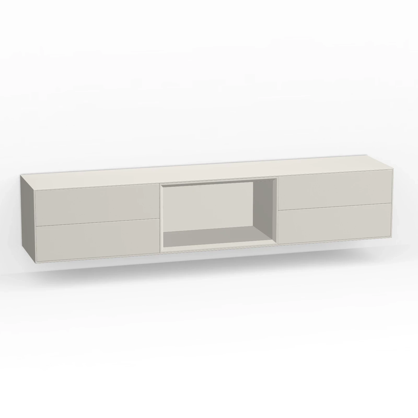 TV Meubel Pepper White 200cm Zwevend
