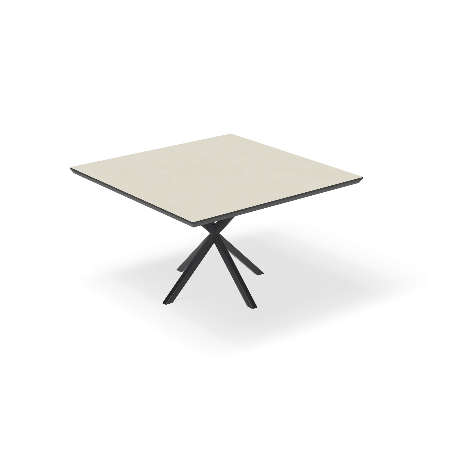 Eettafel North - Vierkant HPL Stone Beige (130x130cm)