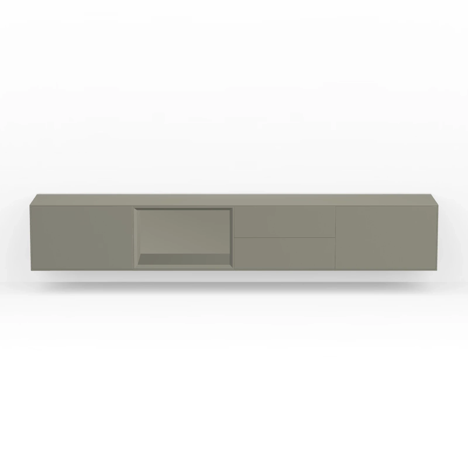 TV Meubel Moss Grey 240cm Zwevend