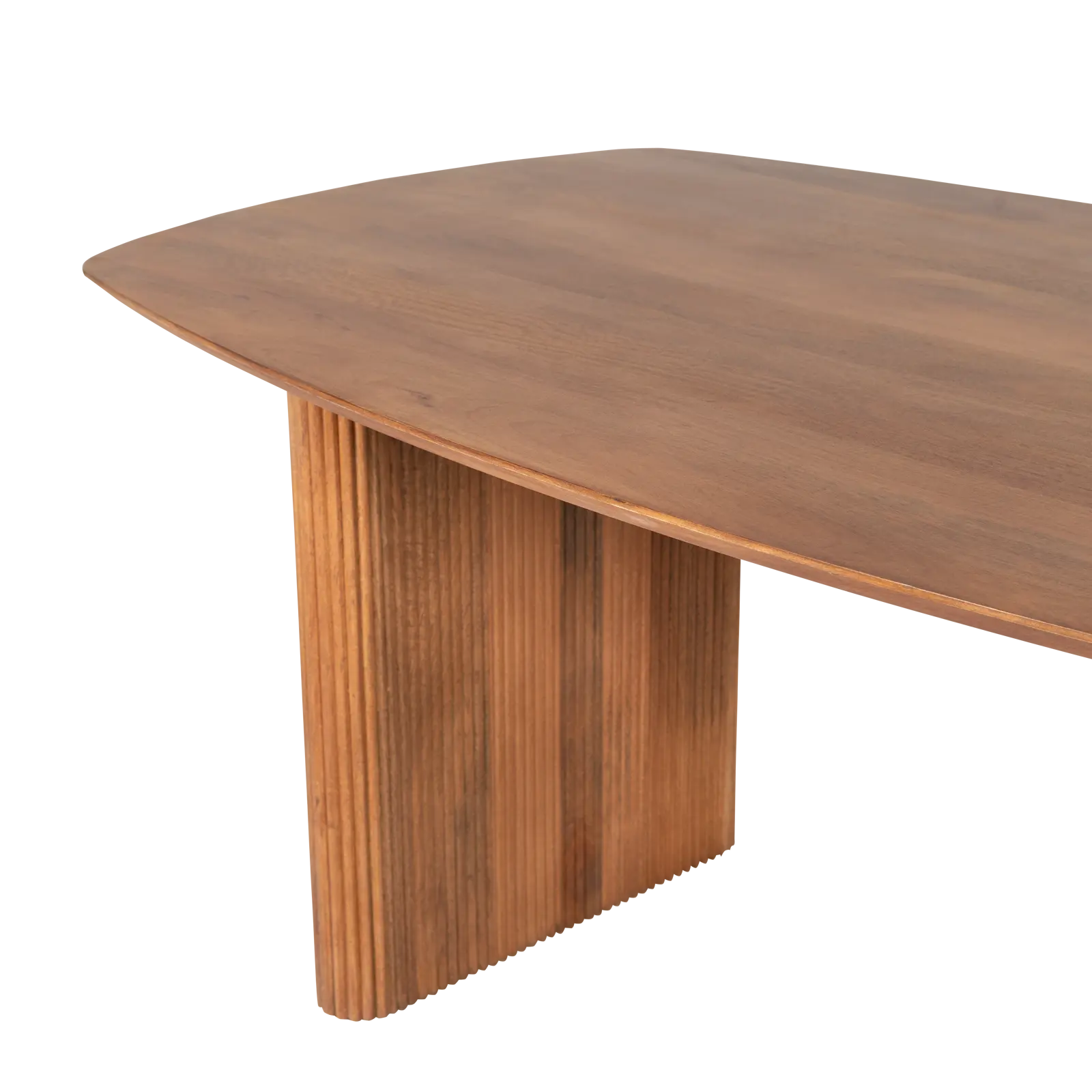 Eettafel Amare - deens ovaal 180x100 cm - Mangohout Lichtbruin
