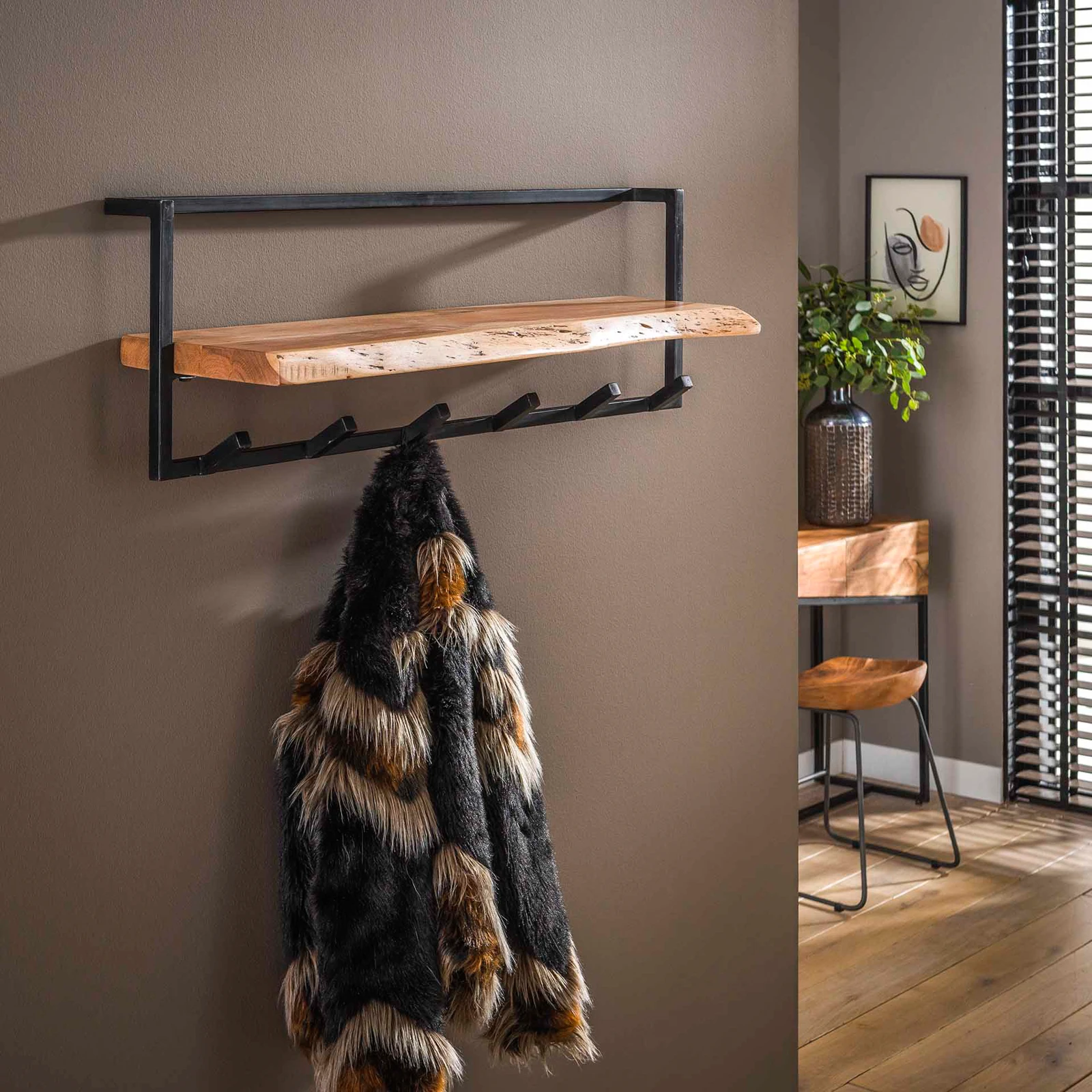 Kapstok Edge Shelve  (6 haken)