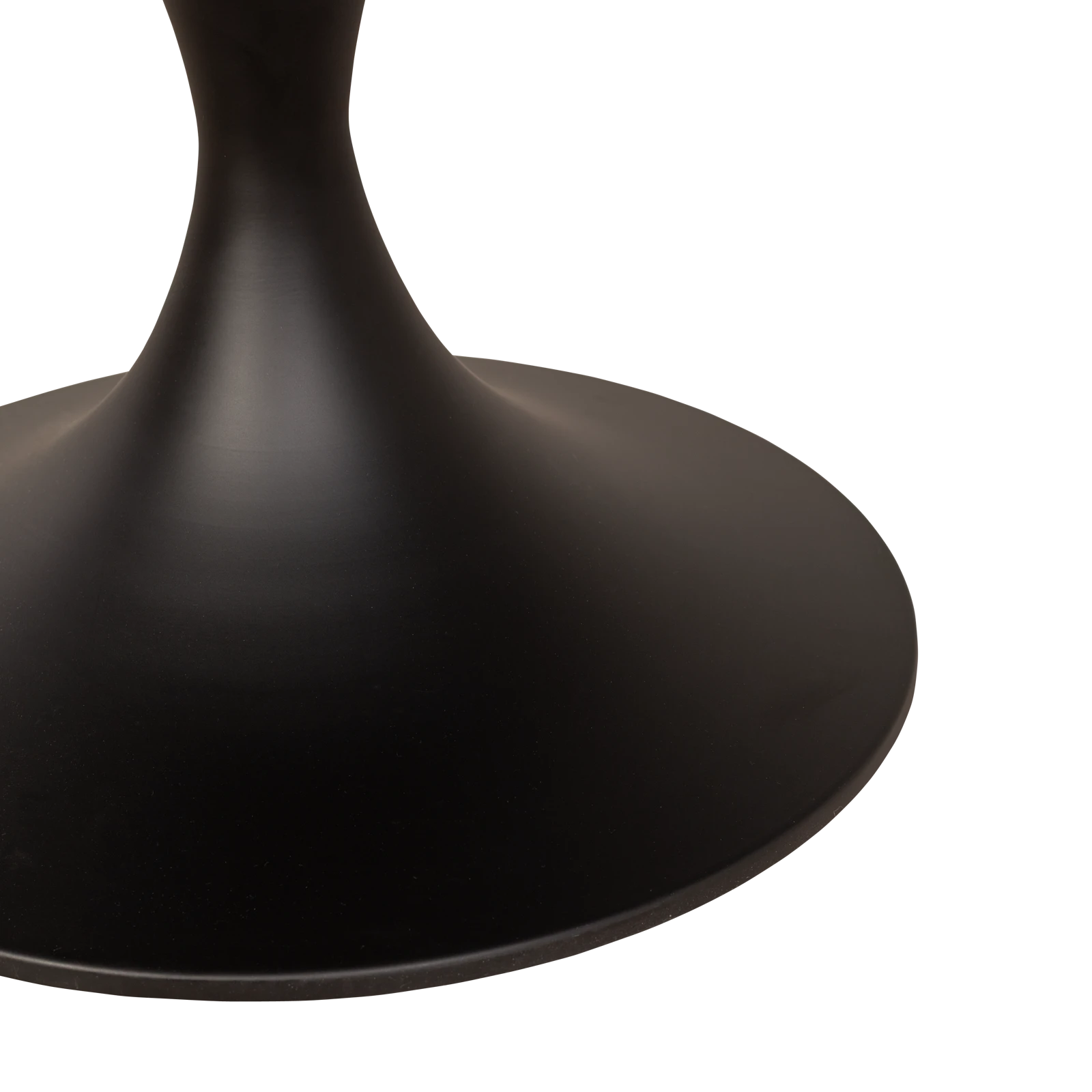 Bijzettafel (rond 60cm - hoog 34cm) Elaris - Marbleglass Zwart