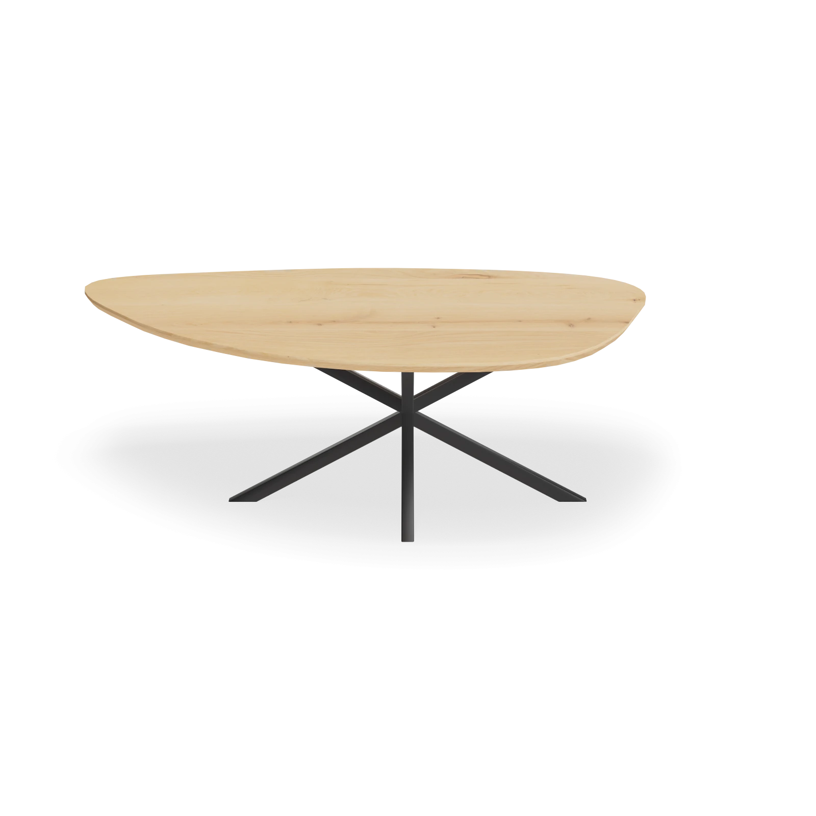 Eettafel North - Kiezel Eiken Nature White (220x125cm)