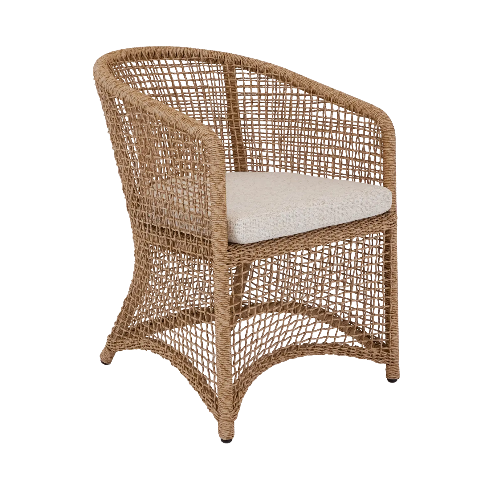 Armstoel Solaine - geschikt voor indoor & outdoor - Naturel - sale - OP=OP