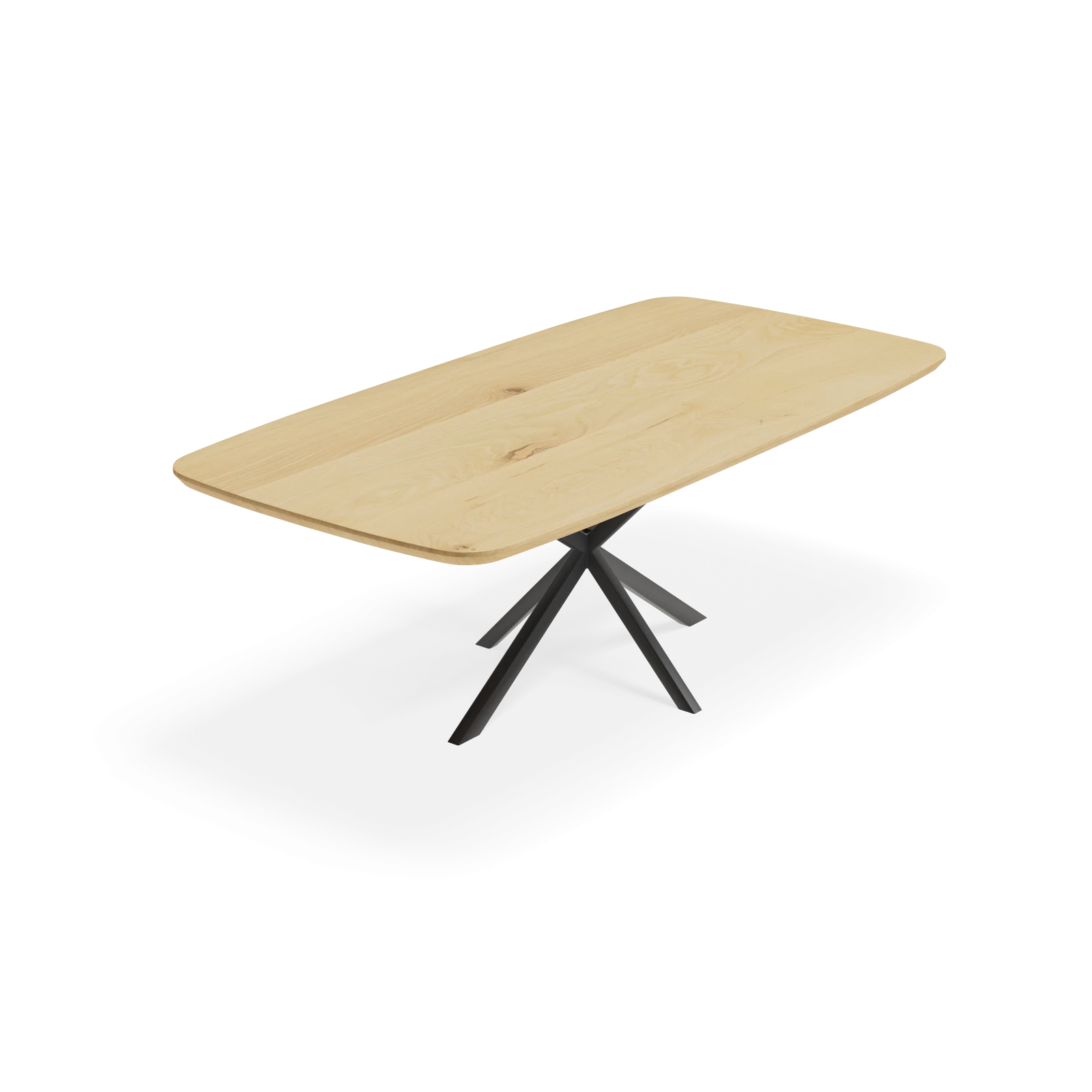 Eettafel North - Deens Ovaal Eiken Nature White (220x110cm)