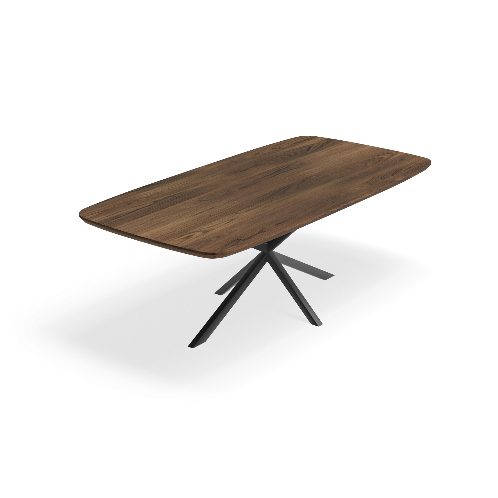 Eettafel North - Deens Ovaal Notenhout (220x110cm)