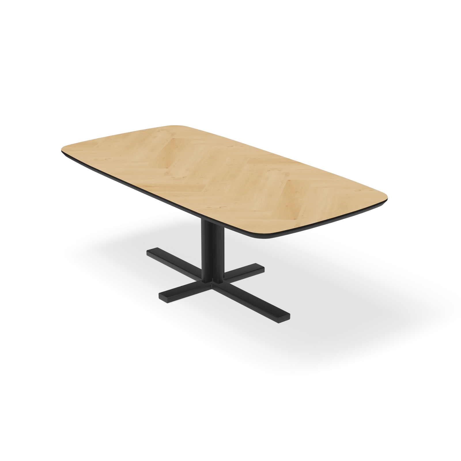 Eettafel Kolos - Deens Ovaal Eiken Visgraat Nature White (220x100cm)