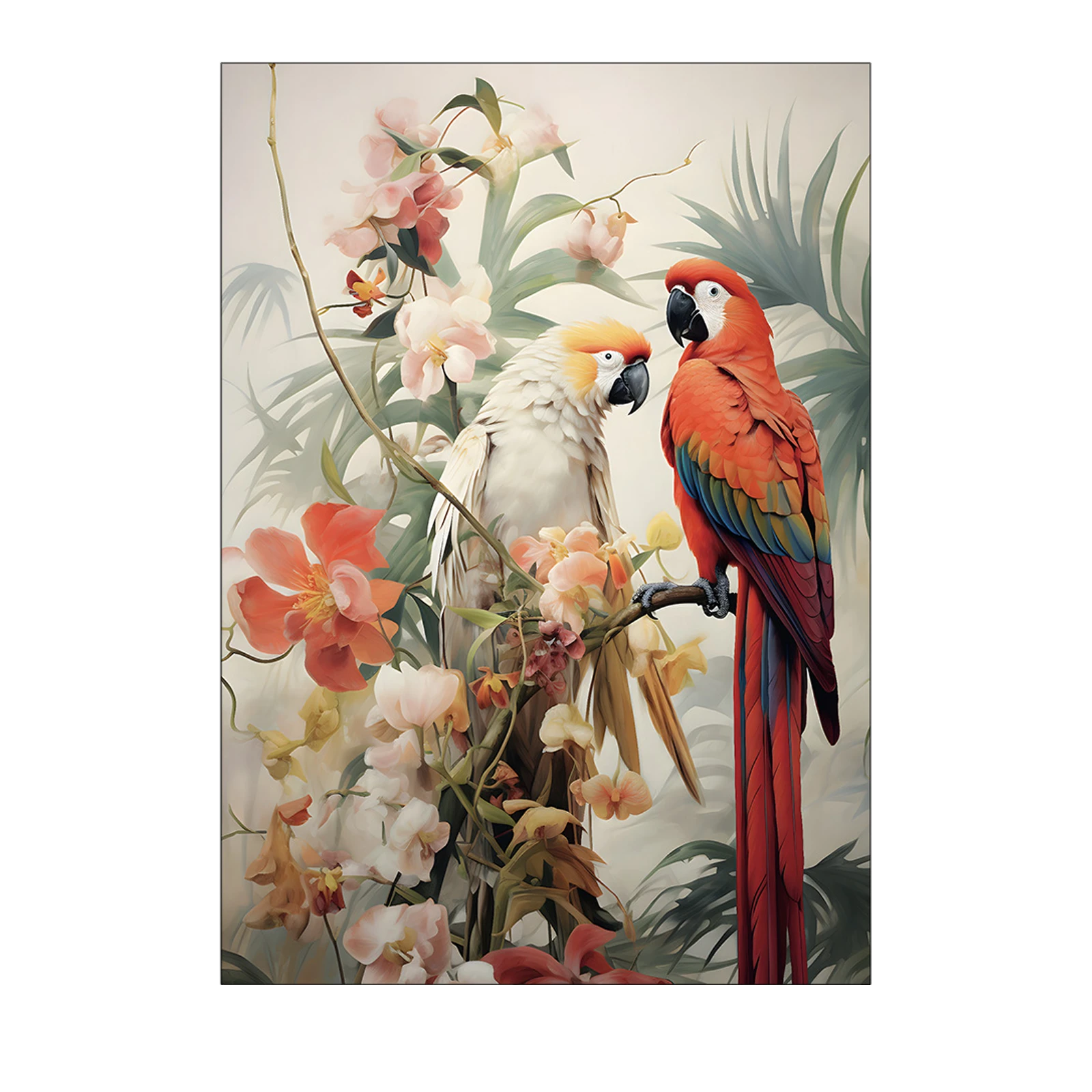 Wanddecoratie 190x145 Love Birds (large)
