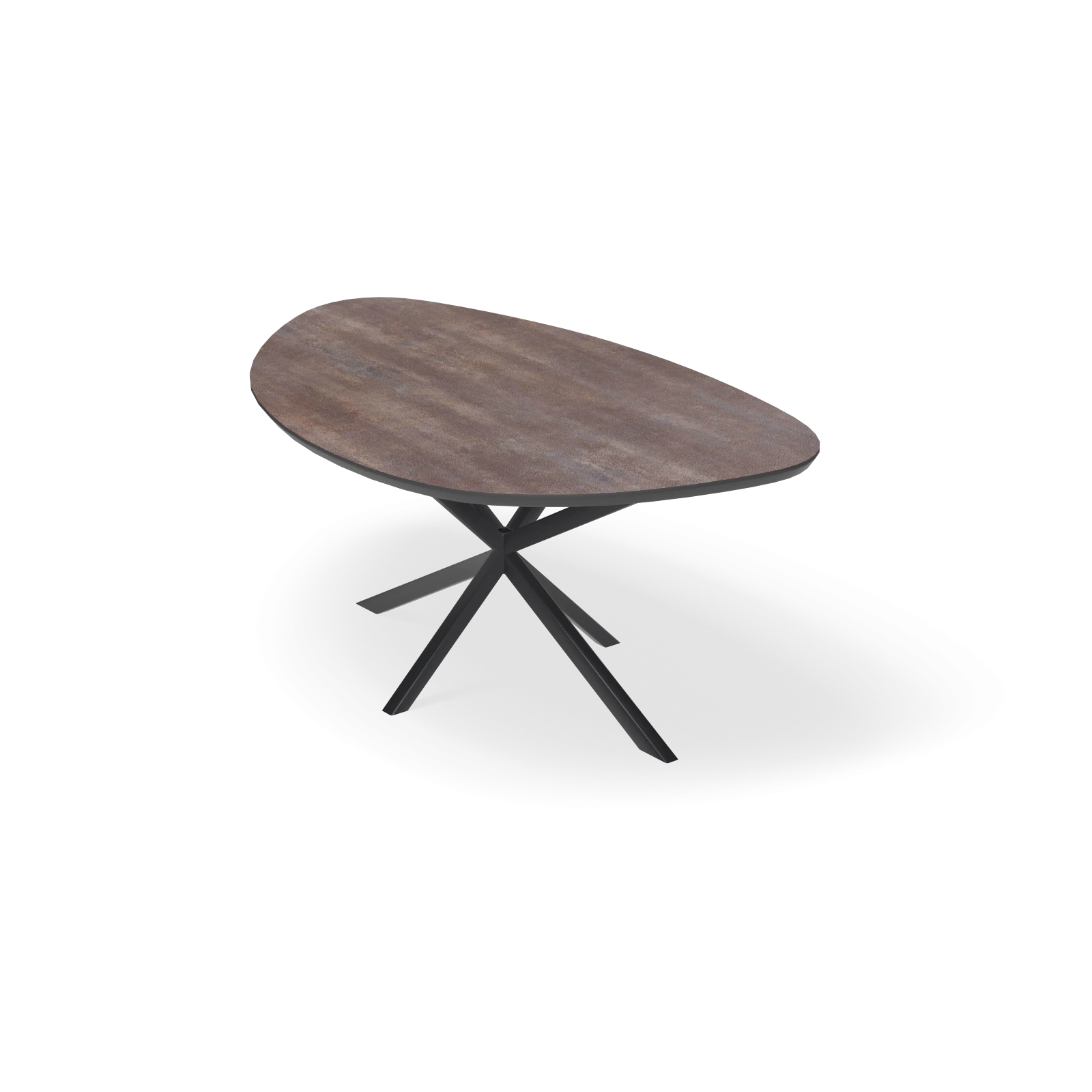 Eettafel North - Kiezel HPL Oxidised (200x120cm)