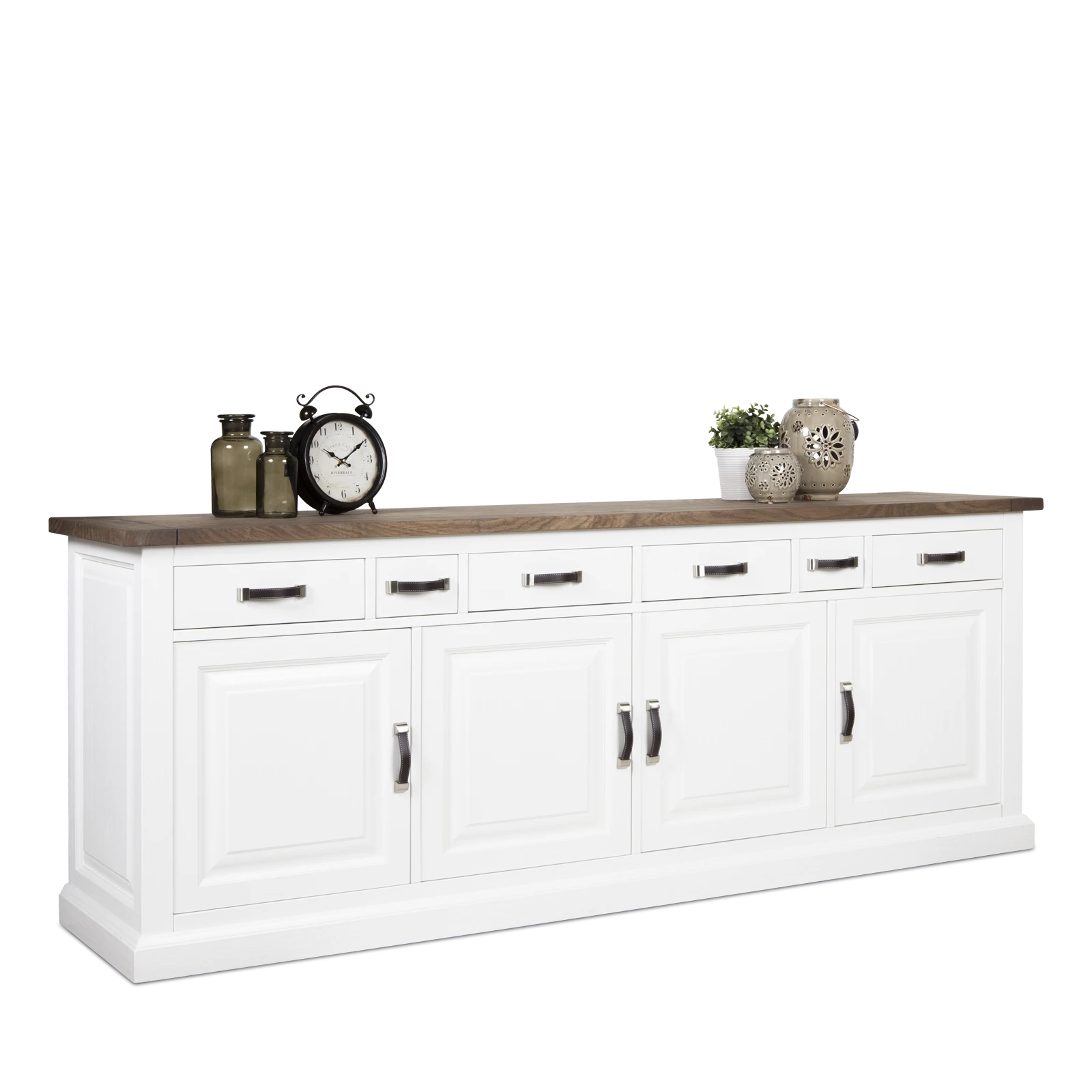 Dressoir (220cm) Silvercreek - Combi Verweerd/RAL9010
