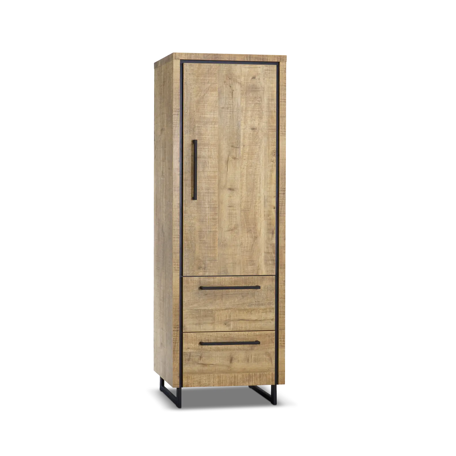 Wandkast Sheridan - 65 cm - Lamulux Mango - 1 deur, 2 laden