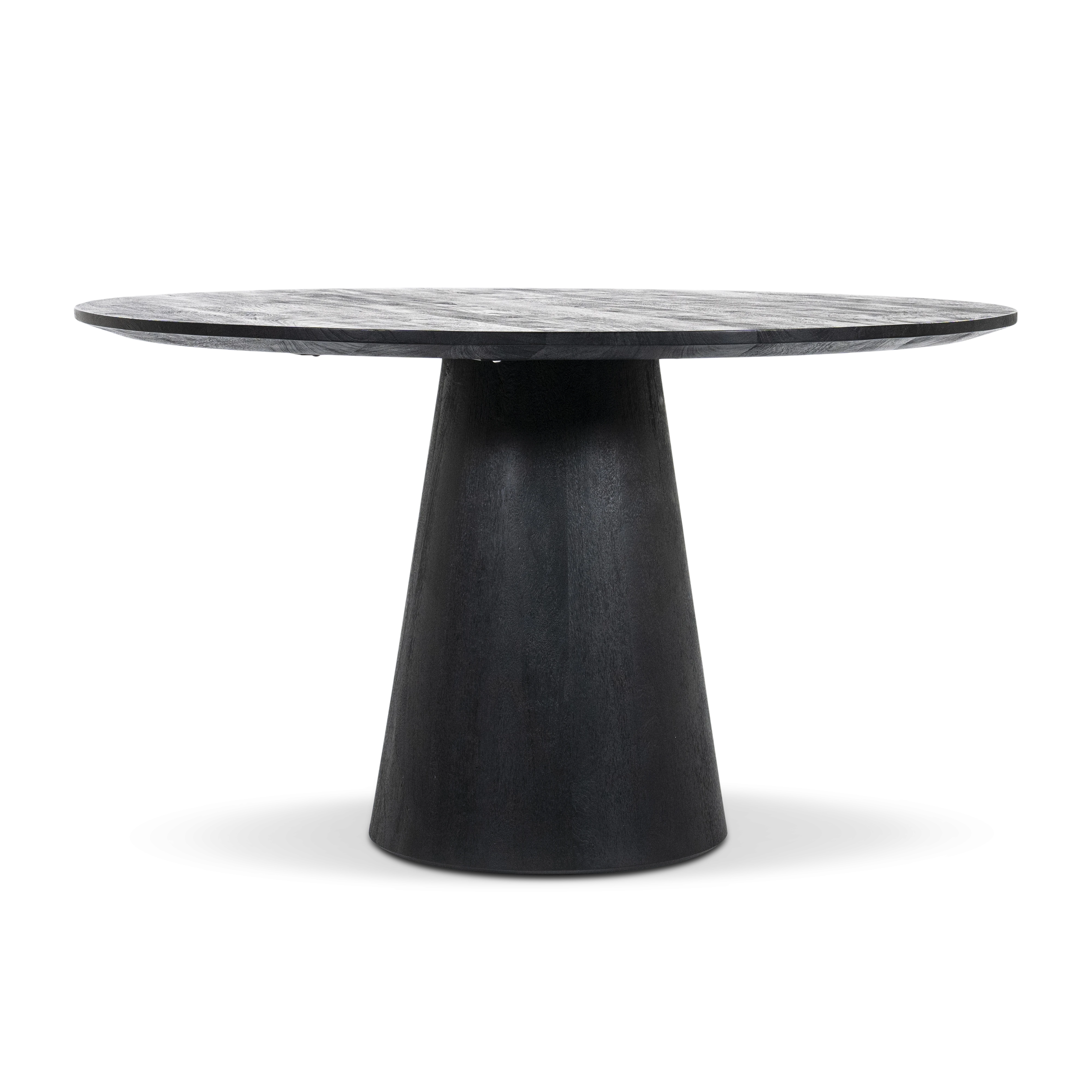 Eettafel (rond 130cm) Aron - Zwart